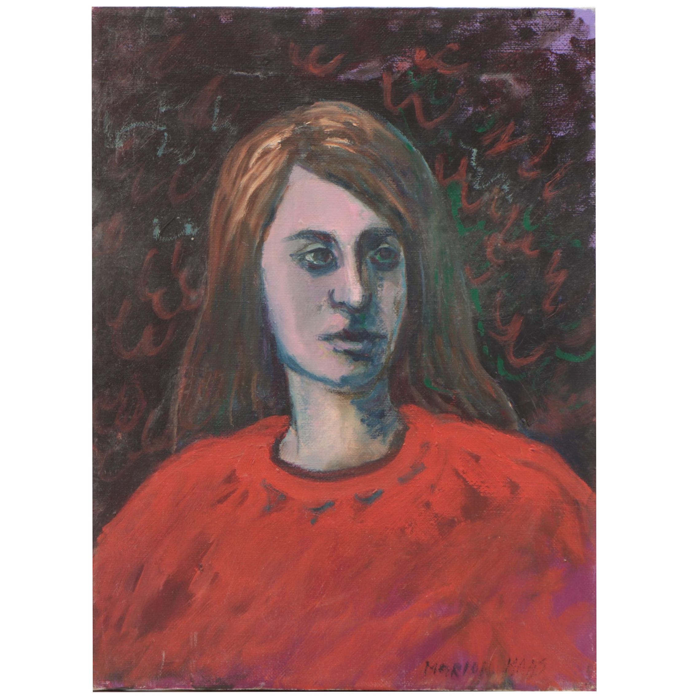 Marion Maas Portrait Oil Painting of Woman, 20th Century