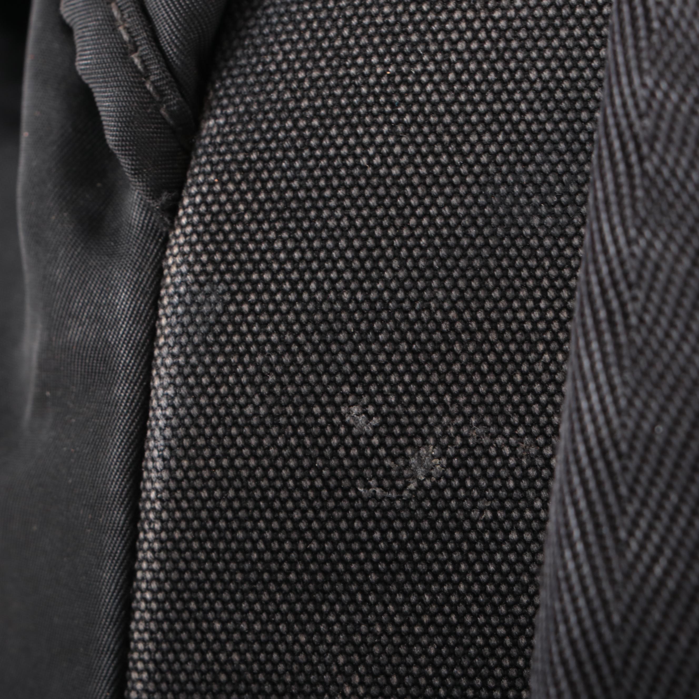 Prada Drawstring Rucksack Backpack in Black Nylon and Canvas