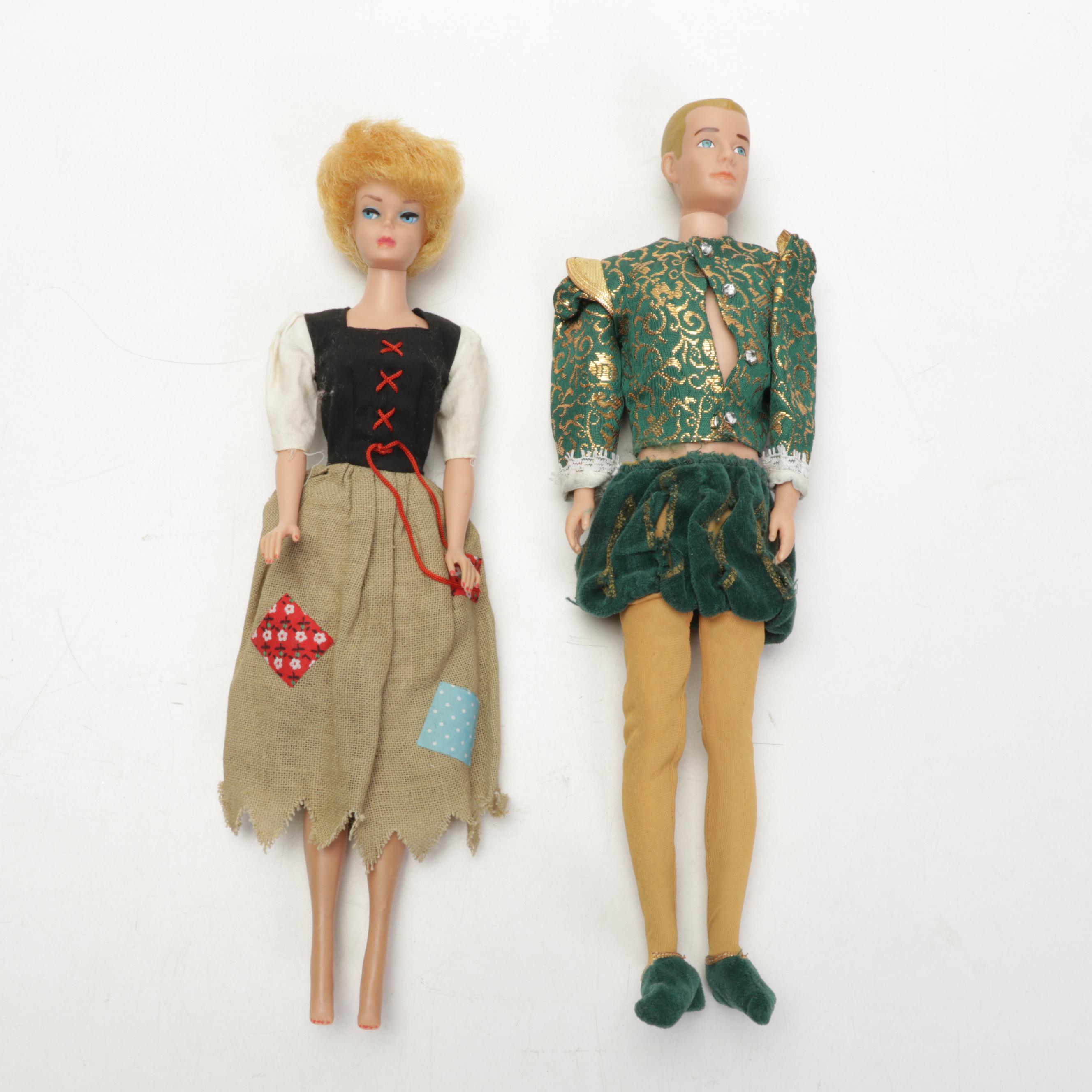 Mattel Barbie "Cinderella" and Ken "Prince" with Ken Clothing and Accessories