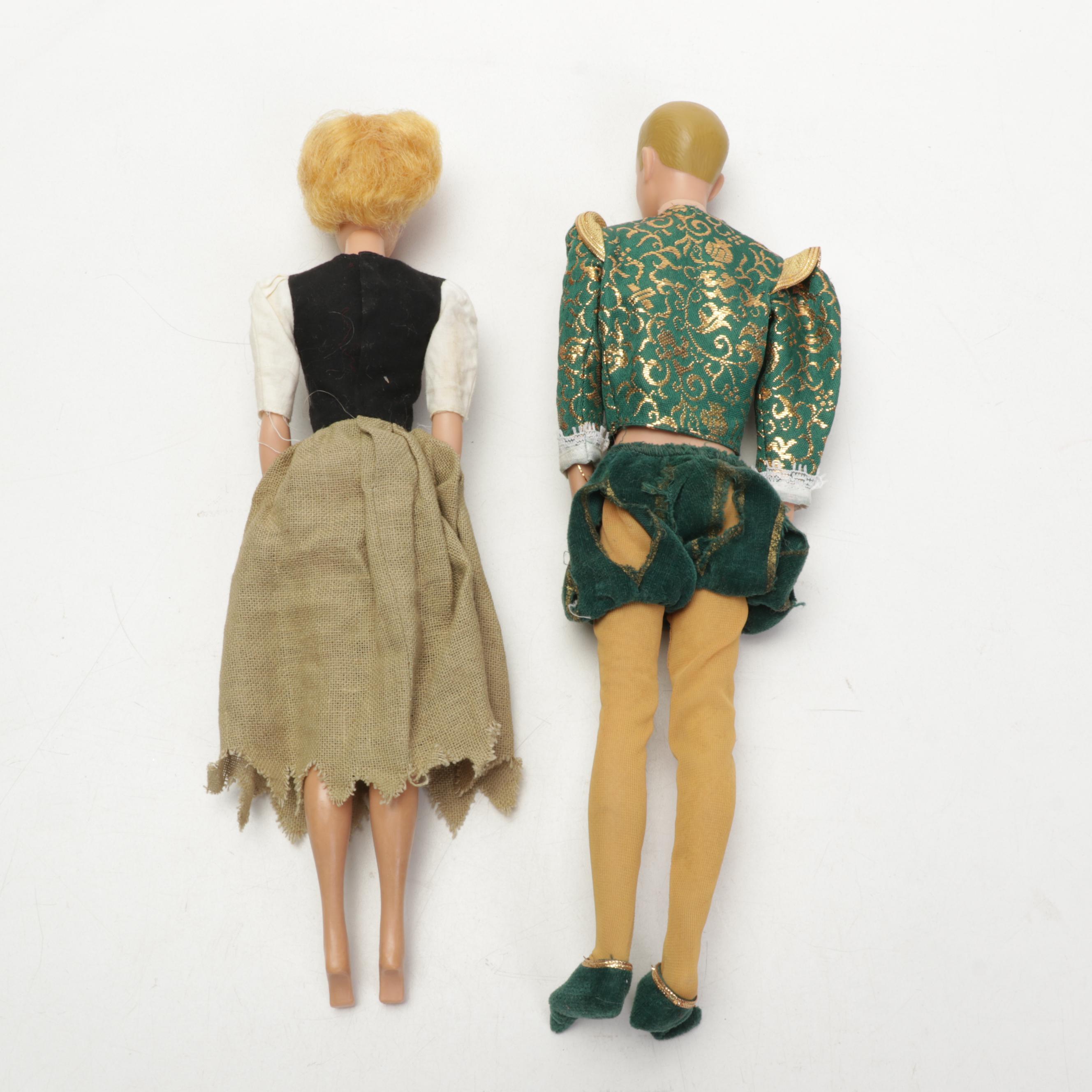 Mattel Barbie "Cinderella" and Ken "Prince" with Ken Clothing and Accessories