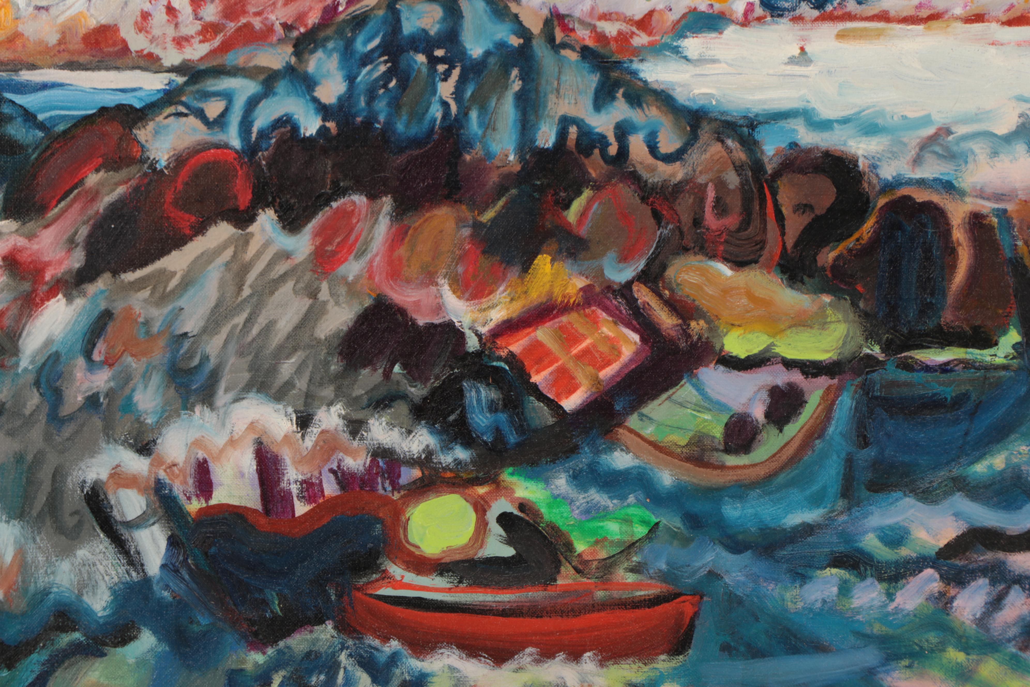 Marion Maas Abstract Landscape Oil Painting