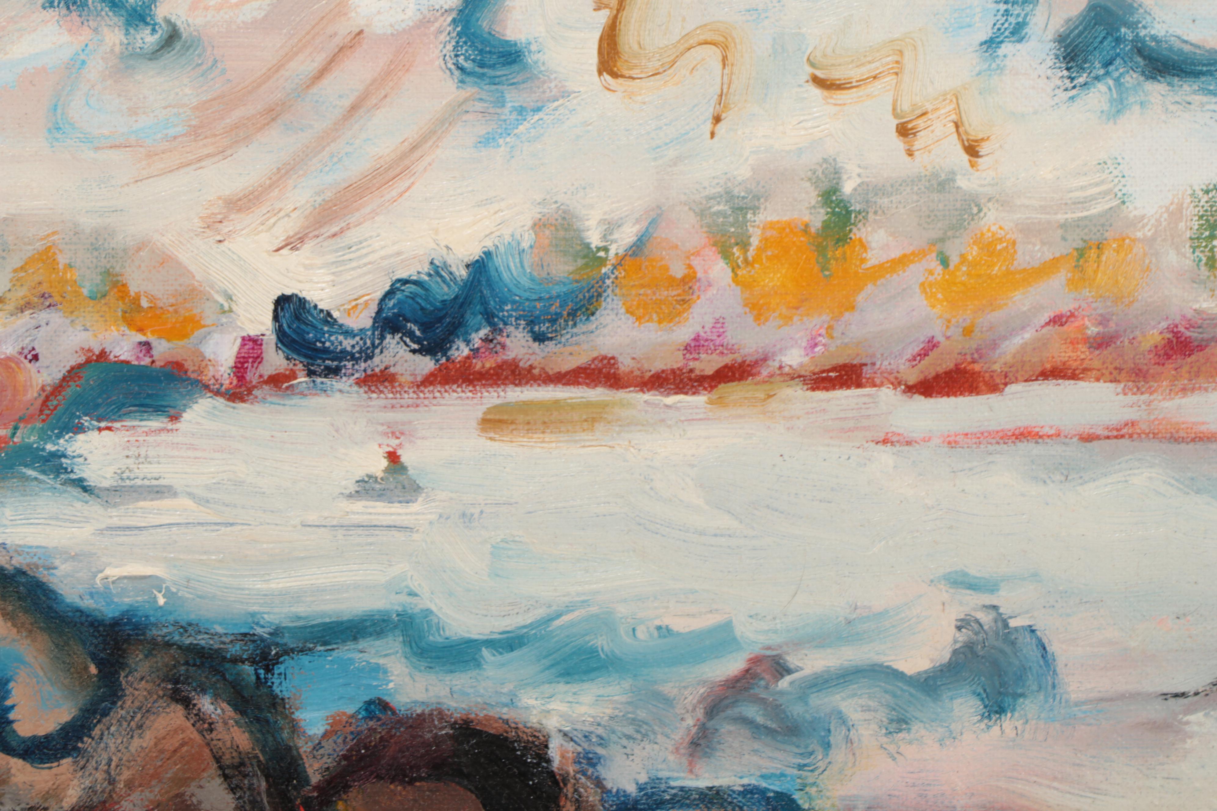 Marion Maas Abstract Landscape Oil Painting