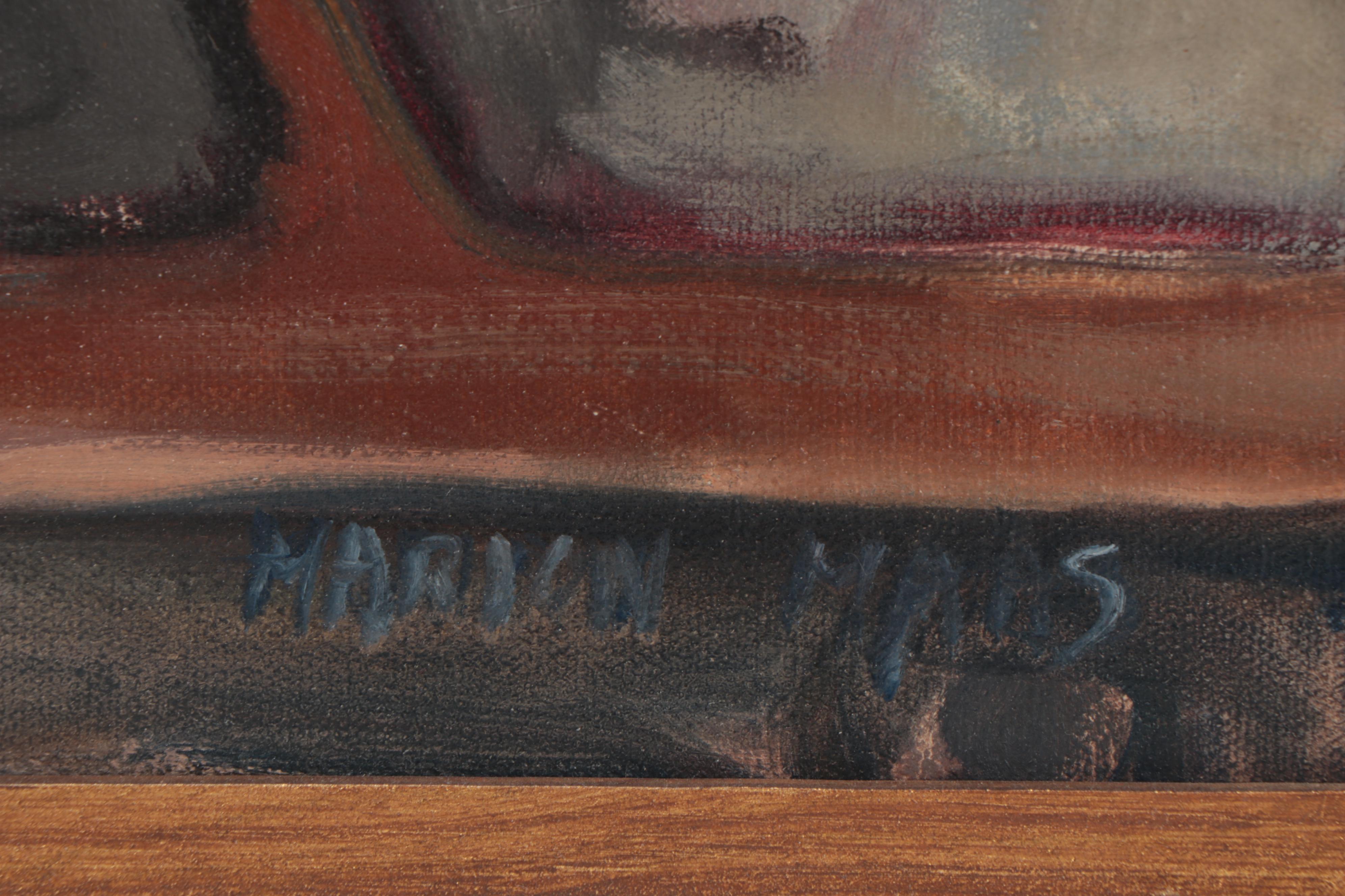 Marion Maas Oil Painting of Sewing Machine