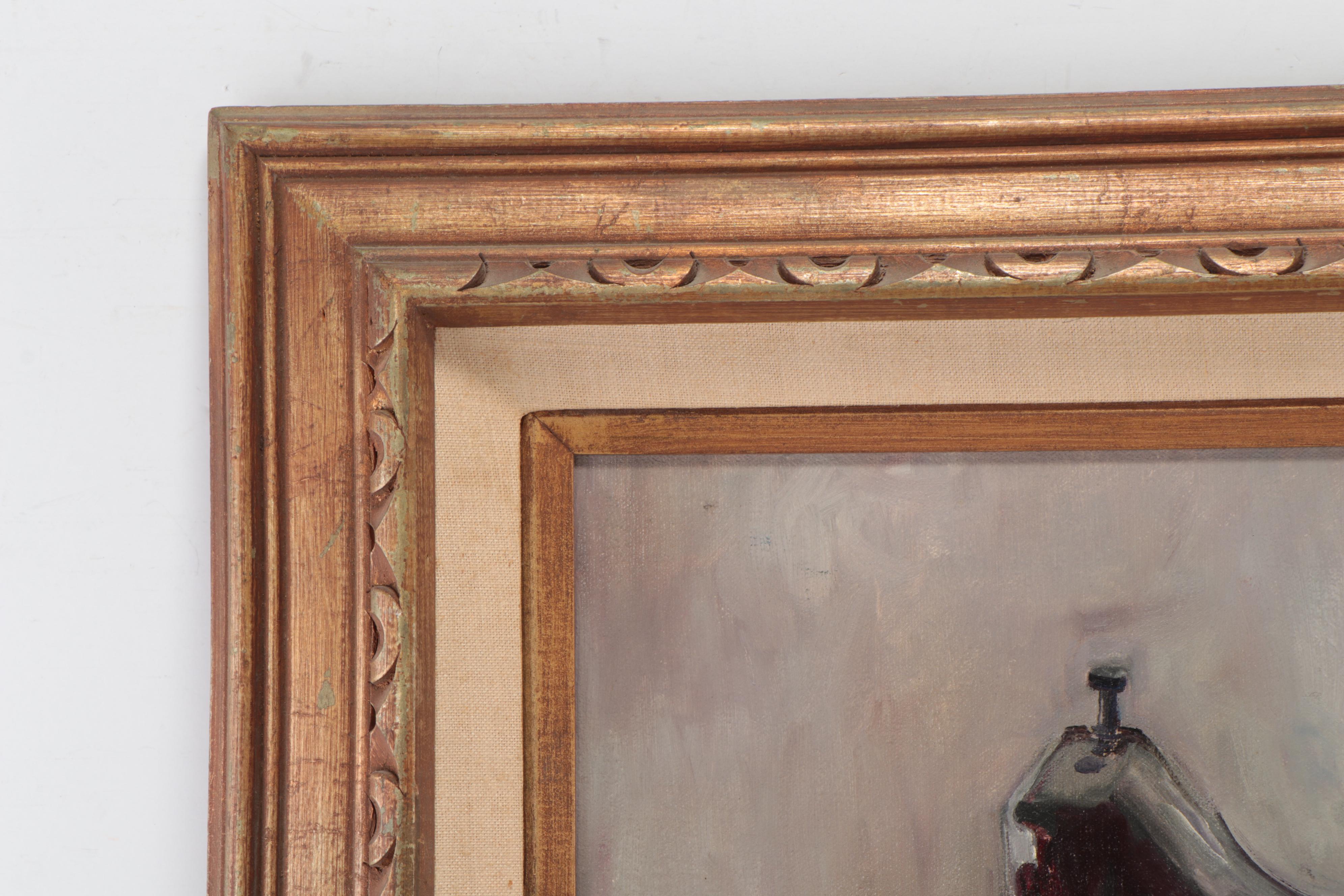 Marion Maas Oil Painting of Sewing Machine