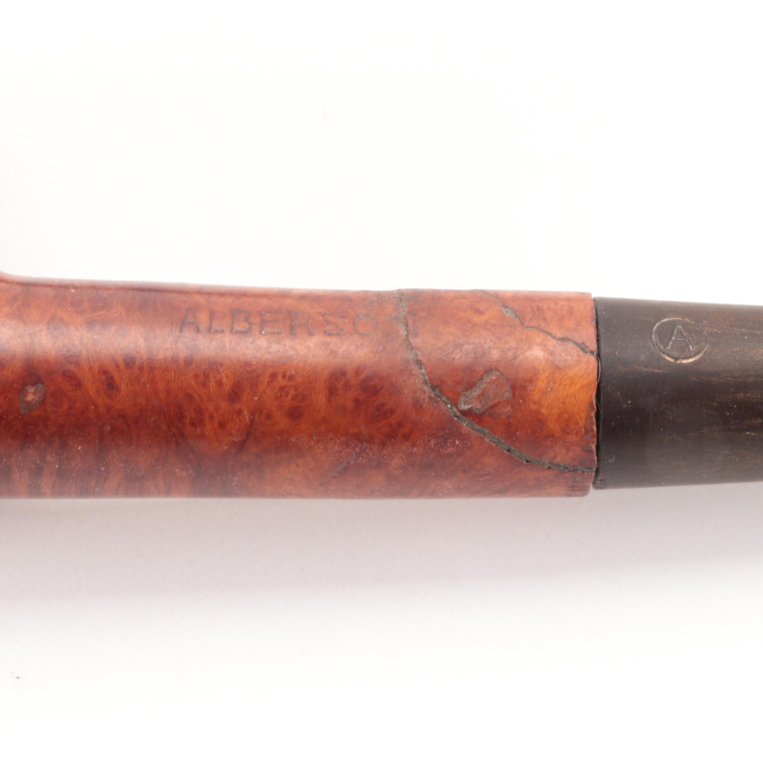 Marxman, Supermaster, Alberson and Other Briar Tobacco Pipes and Pipe Stand