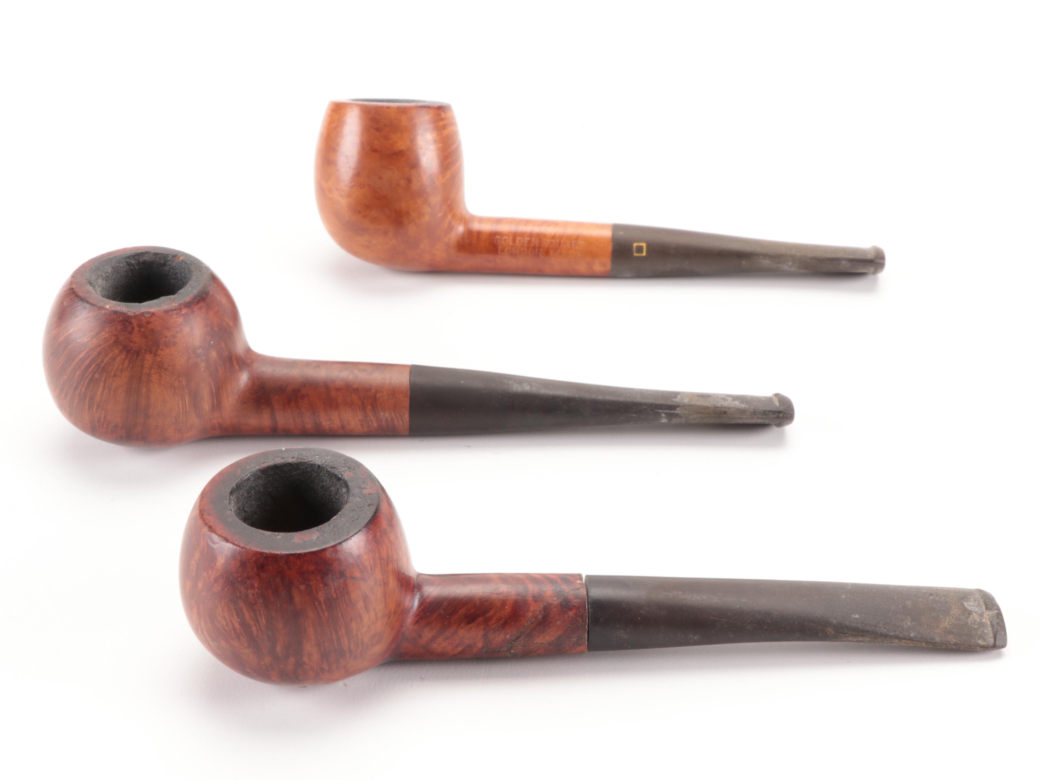 Marxman, Supermaster, Alberson and Other Briar Tobacco Pipes and Pipe Stand