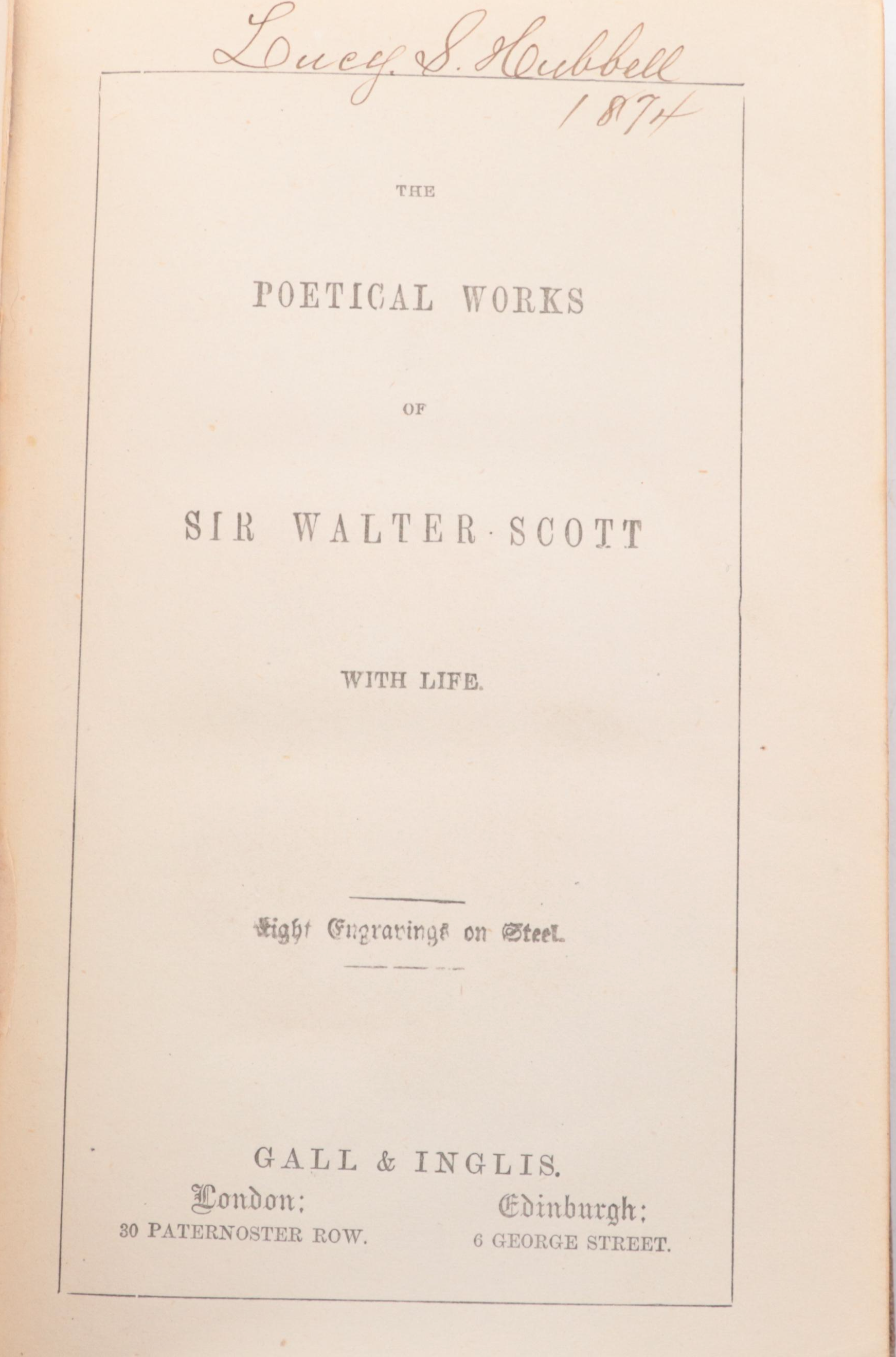 "Complete Stories and Poems of Sir Walter Scott" and More Poetry Books