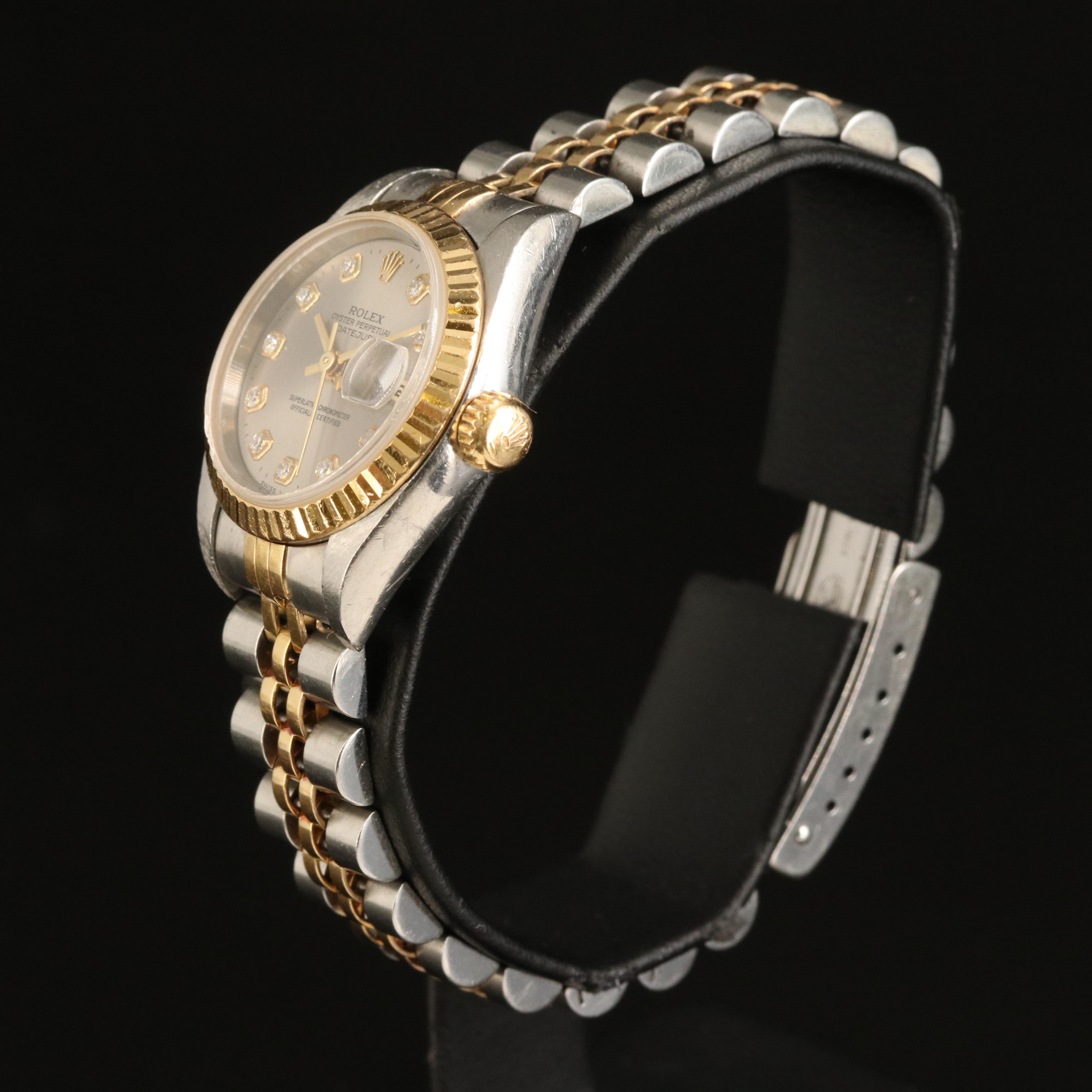 1997 Rolex Serti Diamond Dial Datejust Watch