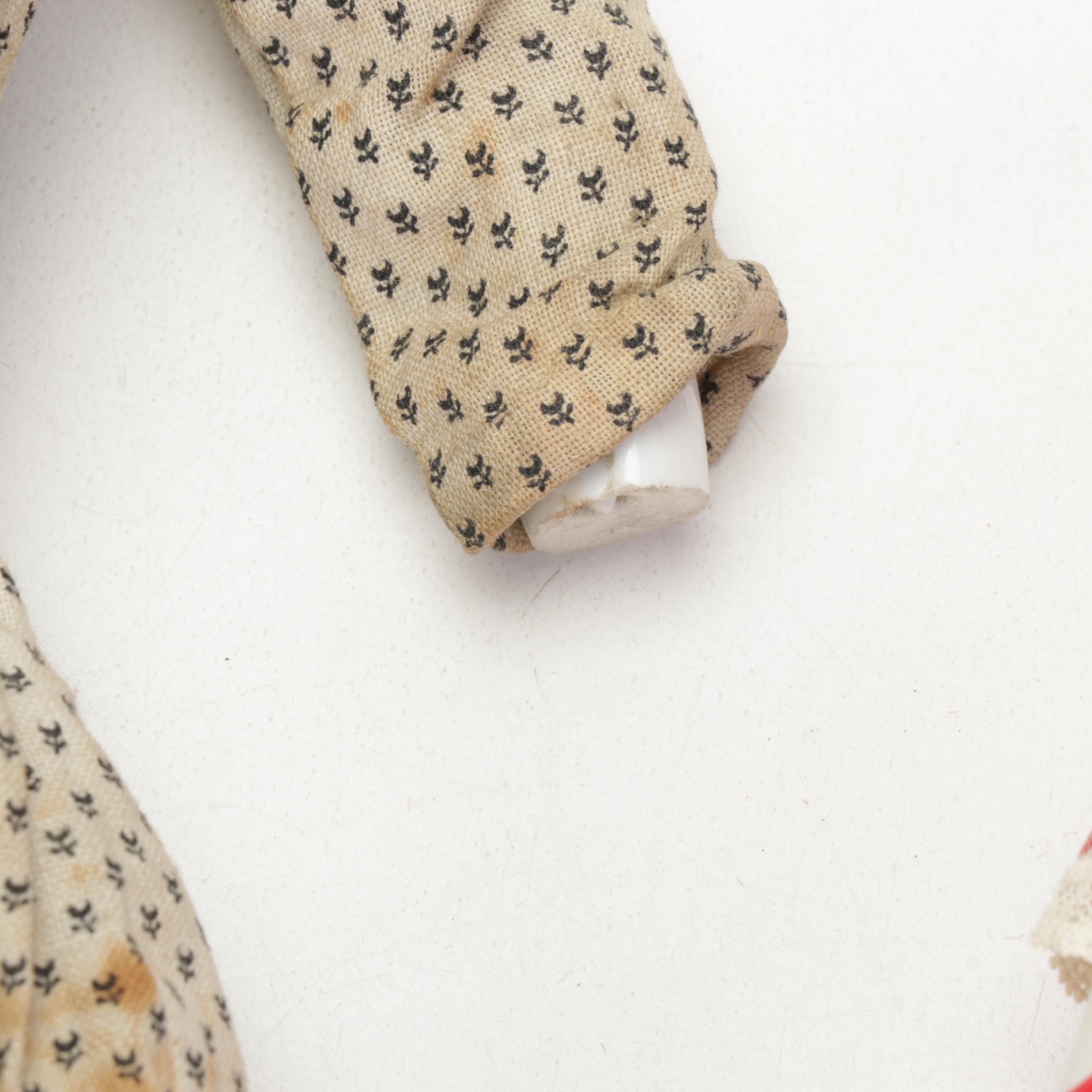 Porcelain China Head Dolls Featuring "Low Brow" and "Flat Top"