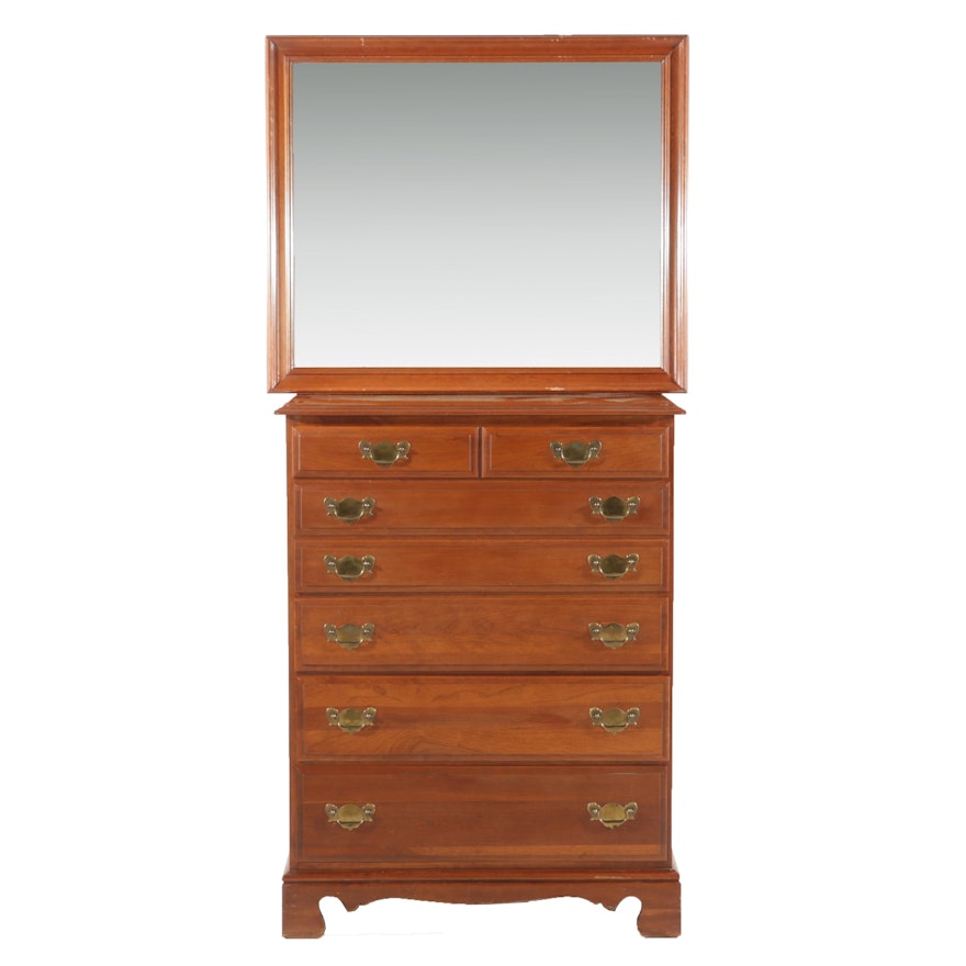 Sterling House Cherry Chest of Drawers, Mid to Late 20th Century