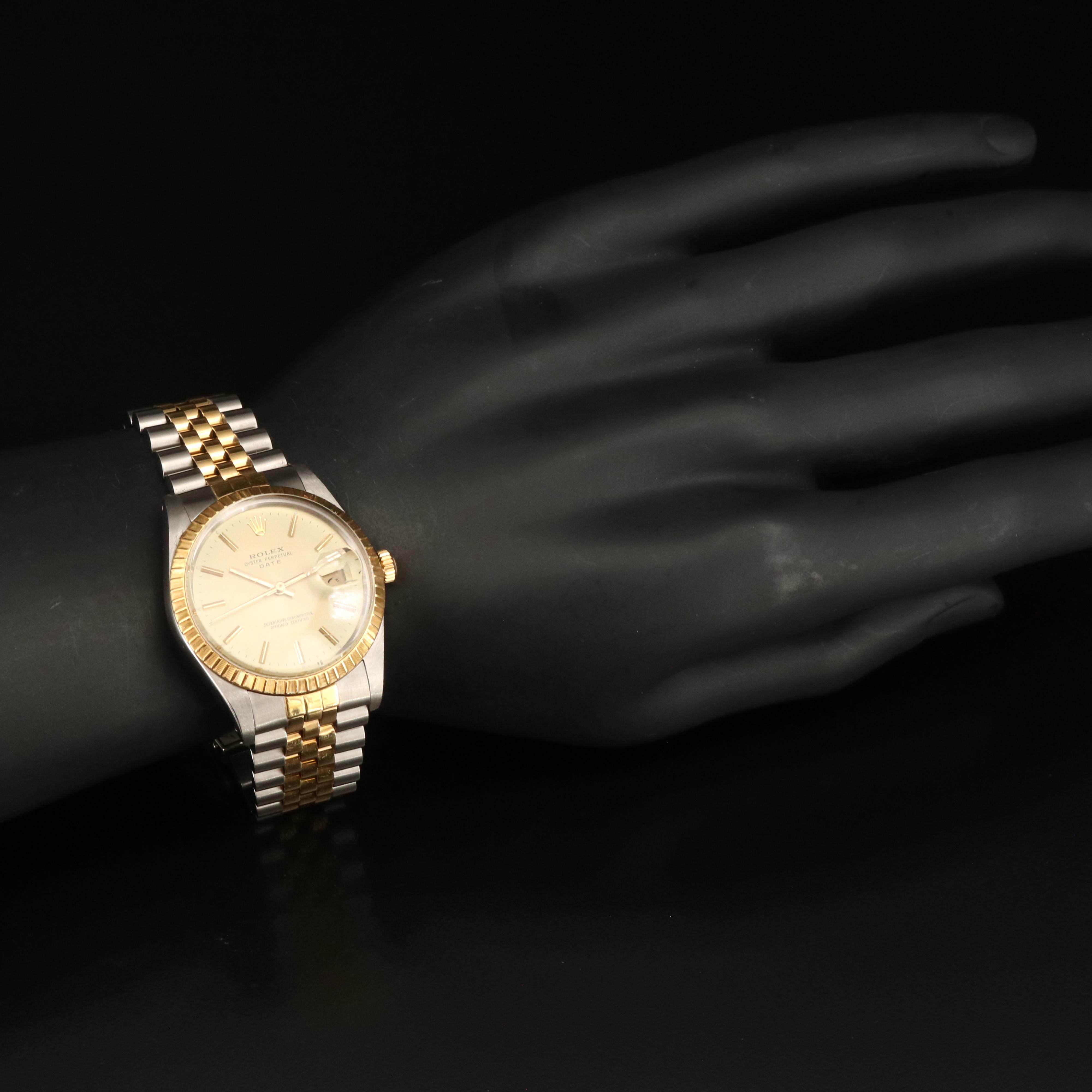 1987 Rolex Oyster Perpetual Date with Box and Papers