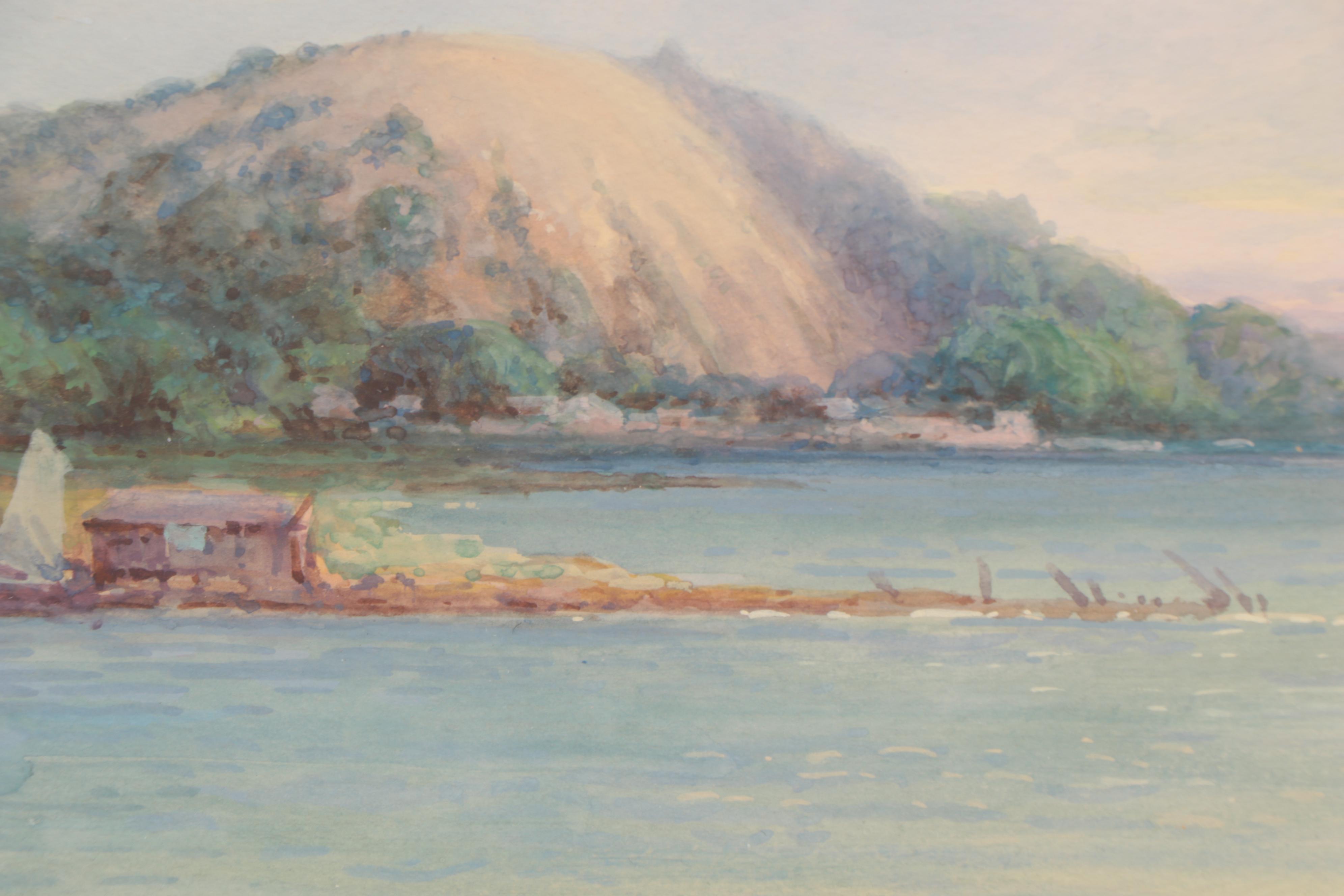 Victor Casenelli Coastal Landscape Watercolor Painting