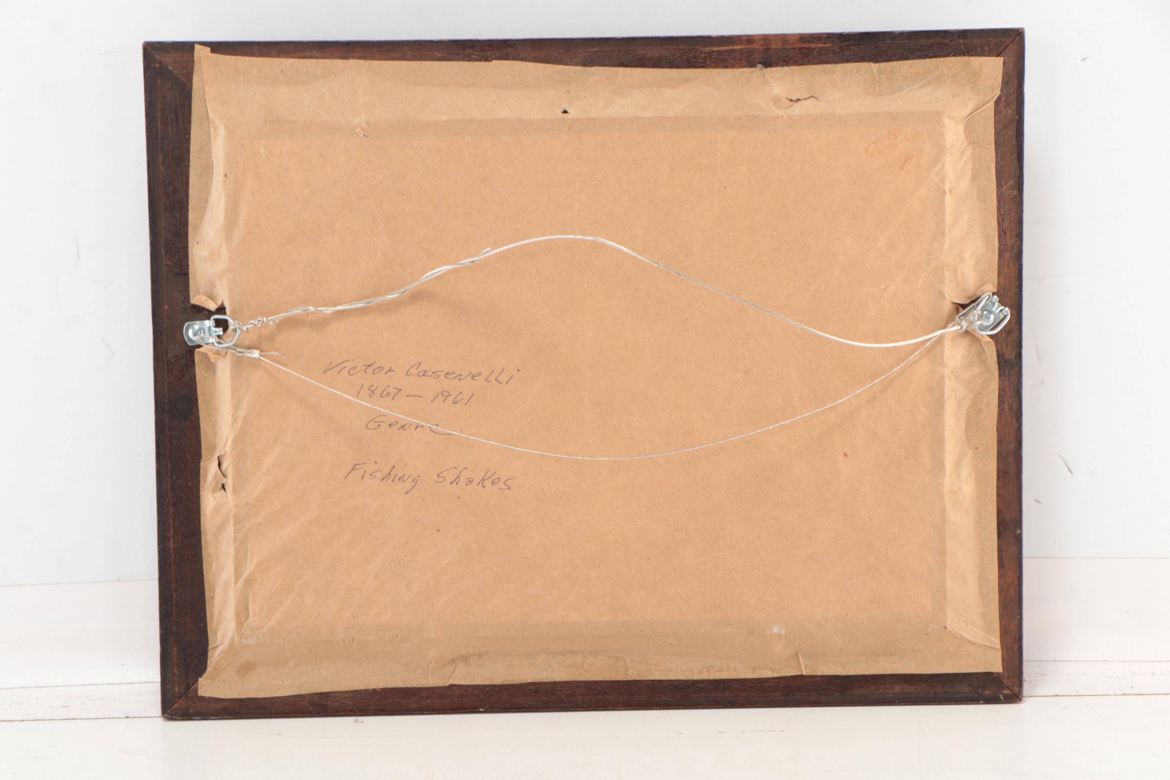 Victor Casenelli Coastal Landscape Watercolor Painting