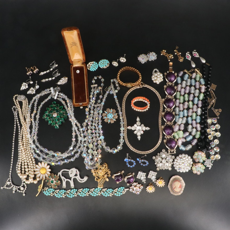 Collection of Jewelry Featuring Weiss, Coro and Crown Trifari