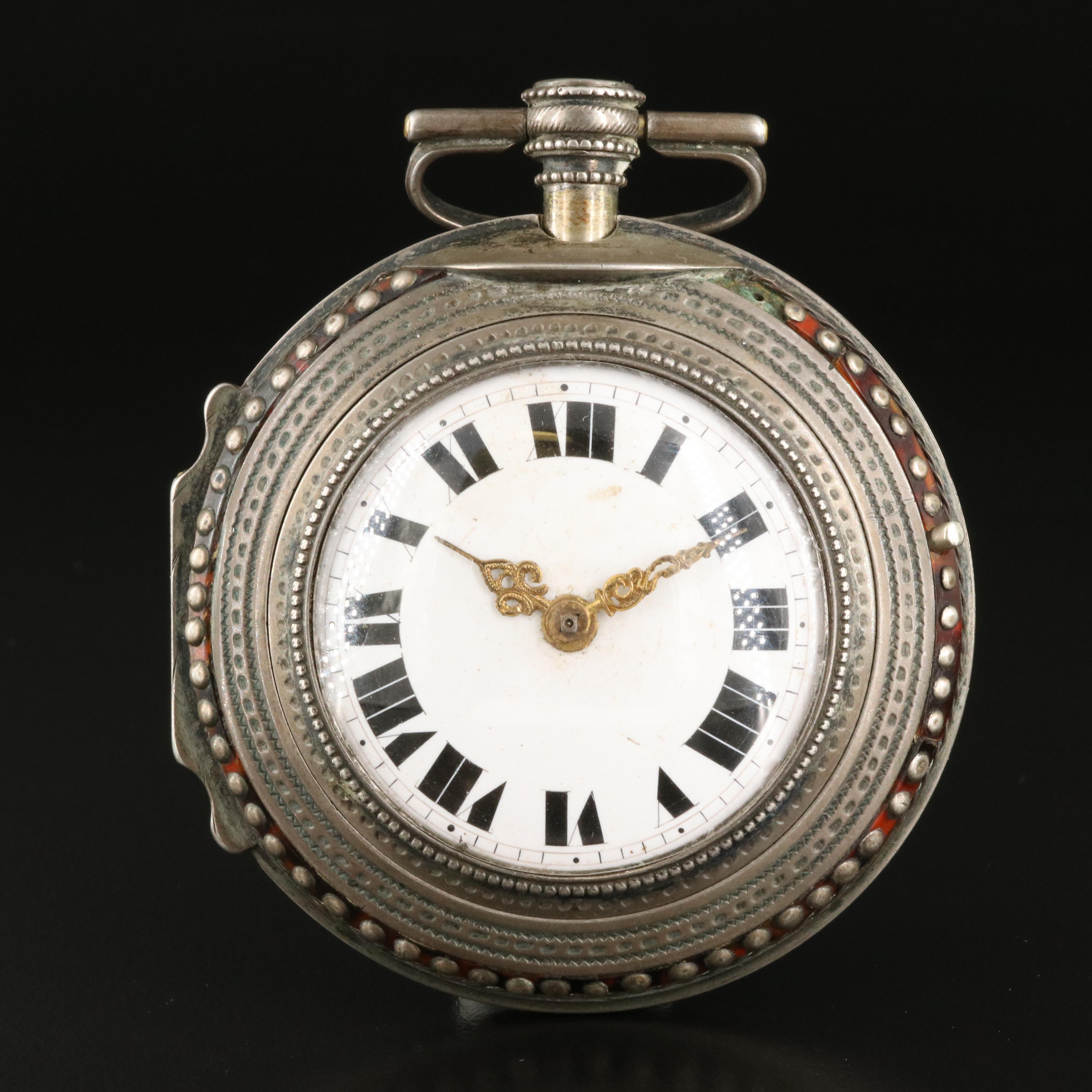 Antique X. Schwer, Salzburg Tortoise Shell Case Pocket Watch