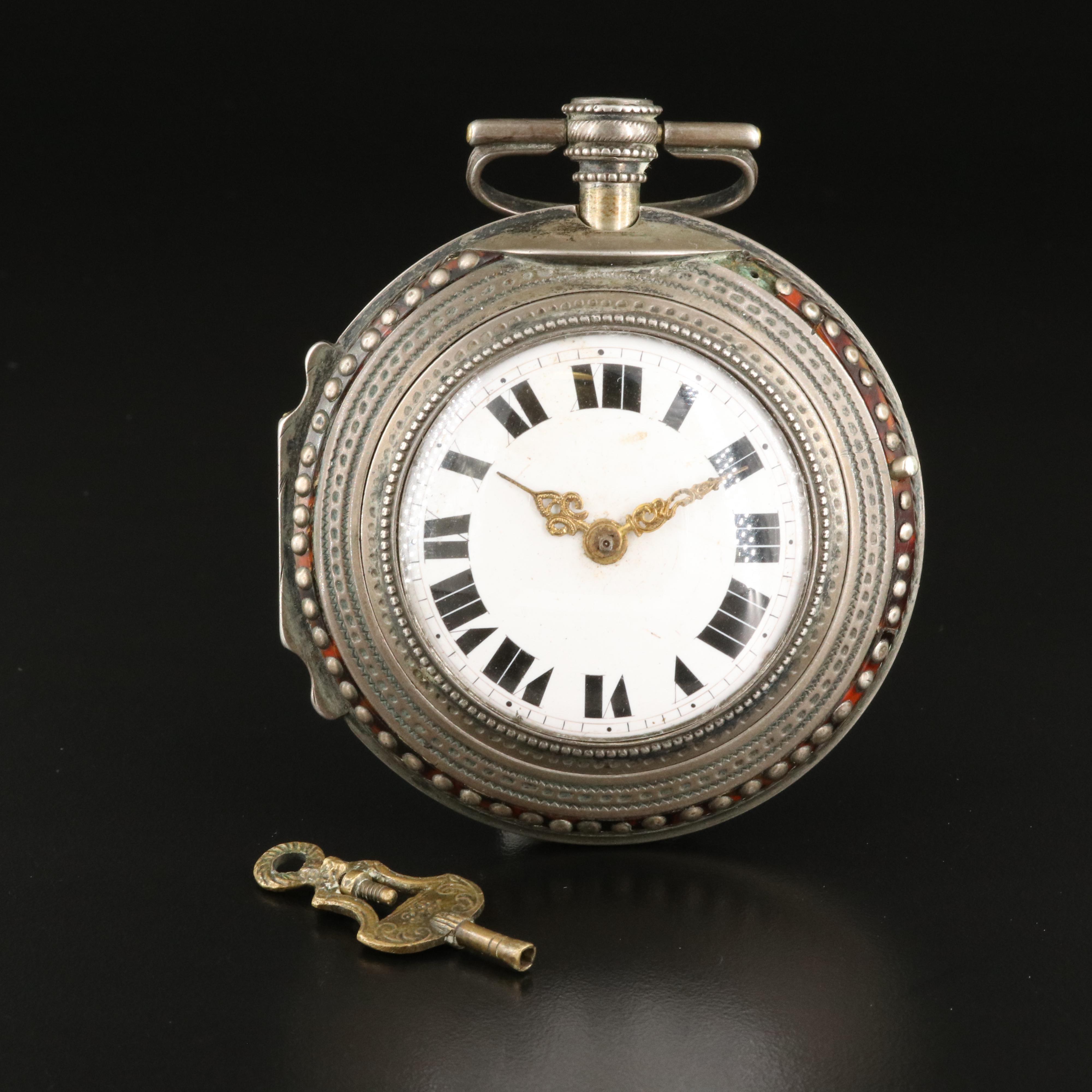 Antique X. Schwer, Salzburg Tortoise Shell Case Pocket Watch