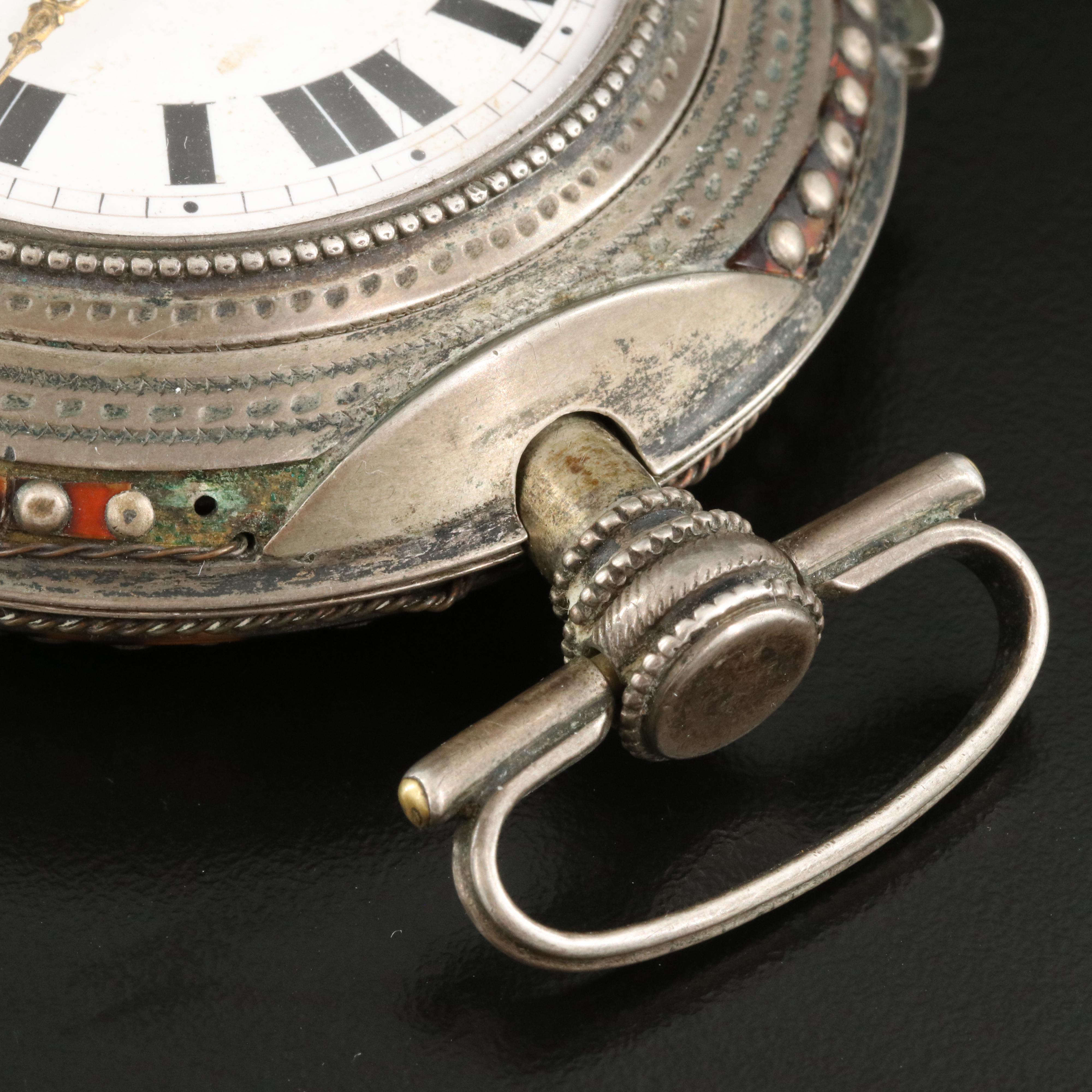 Antique X. Schwer, Salzburg Tortoise Shell Case Pocket Watch