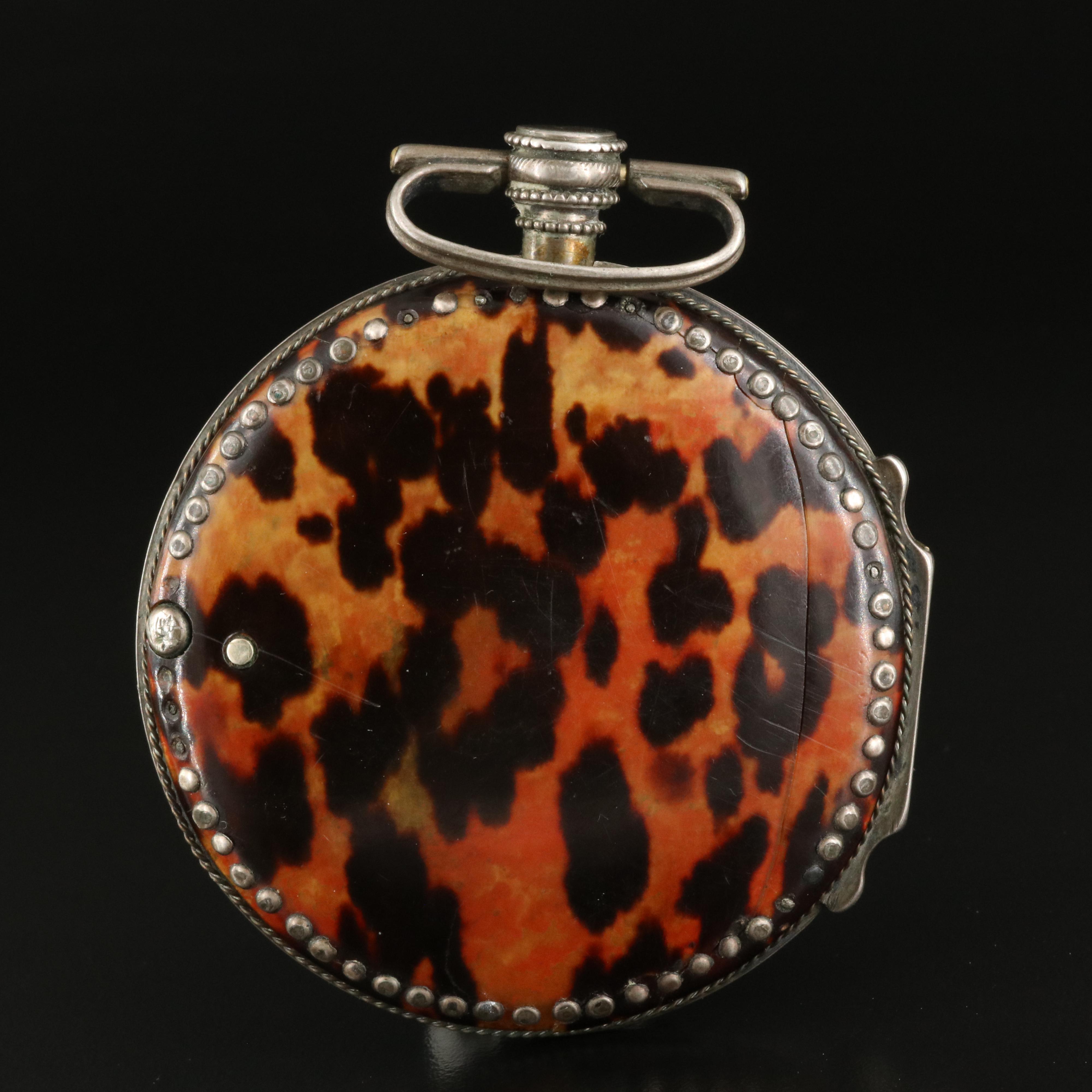 Antique X. Schwer, Salzburg Tortoise Shell Case Pocket Watch