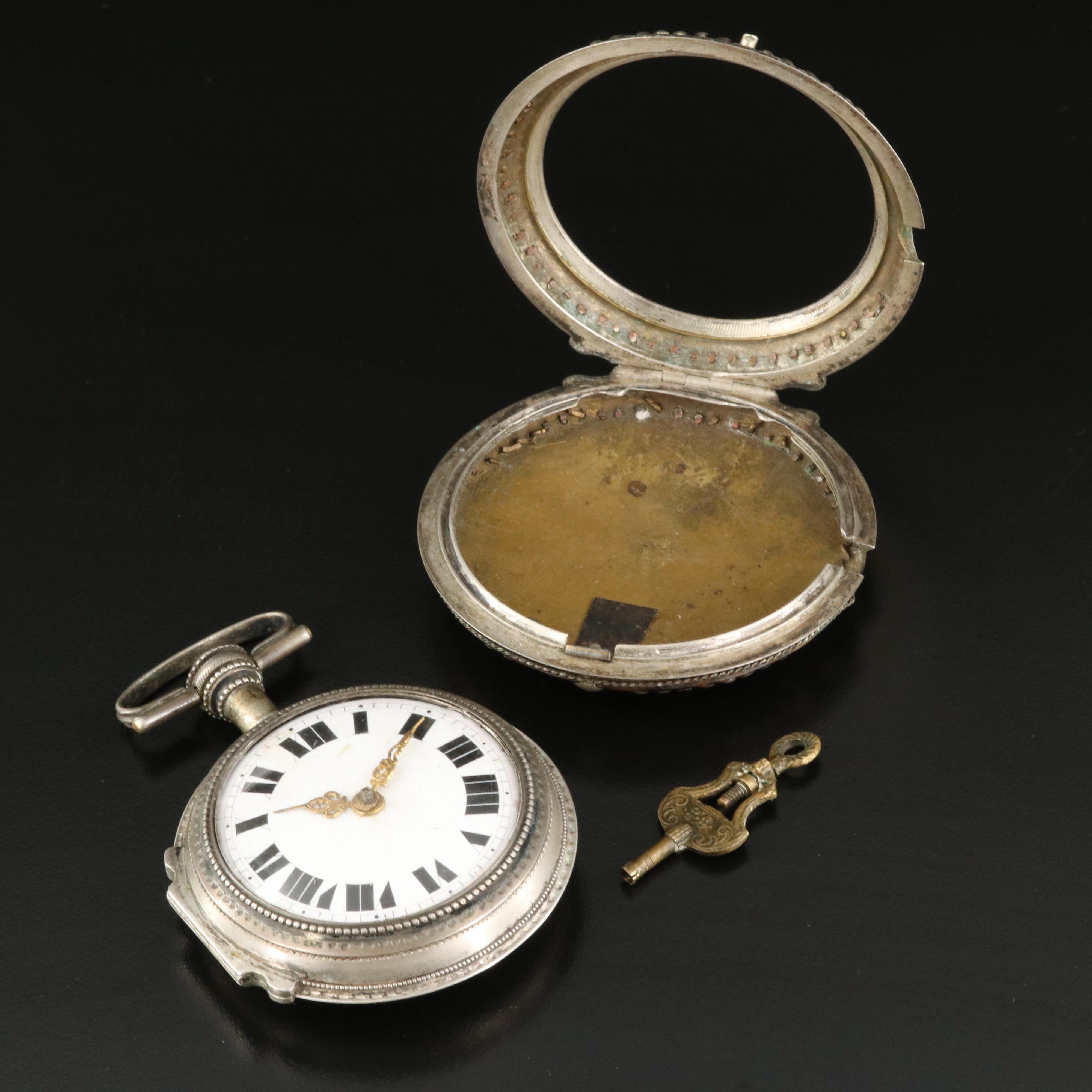 Antique X. Schwer, Salzburg Tortoise Shell Case Pocket Watch