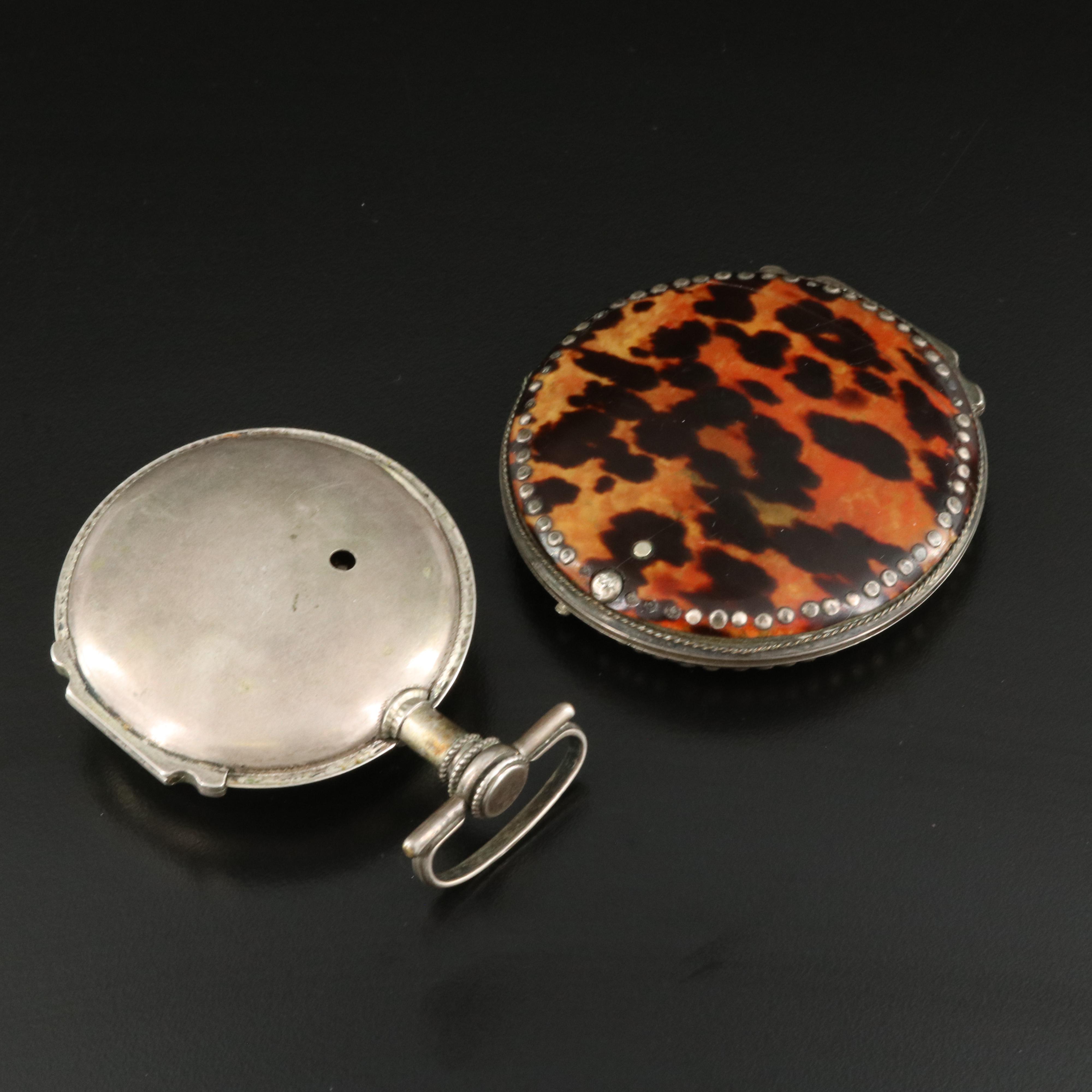 Antique X. Schwer, Salzburg Tortoise Shell Case Pocket Watch