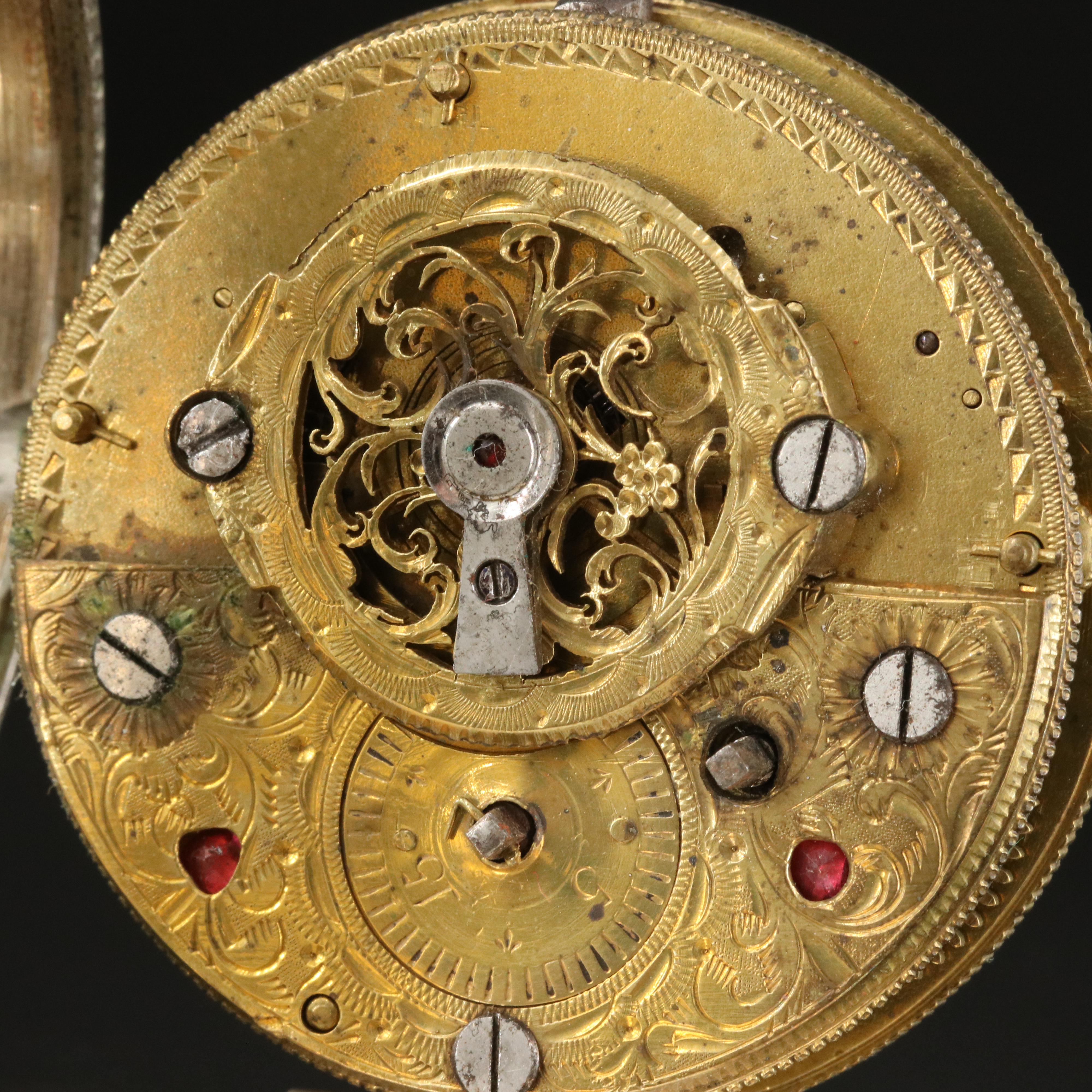 Antique X. Schwer, Salzburg Tortoise Shell Case Pocket Watch