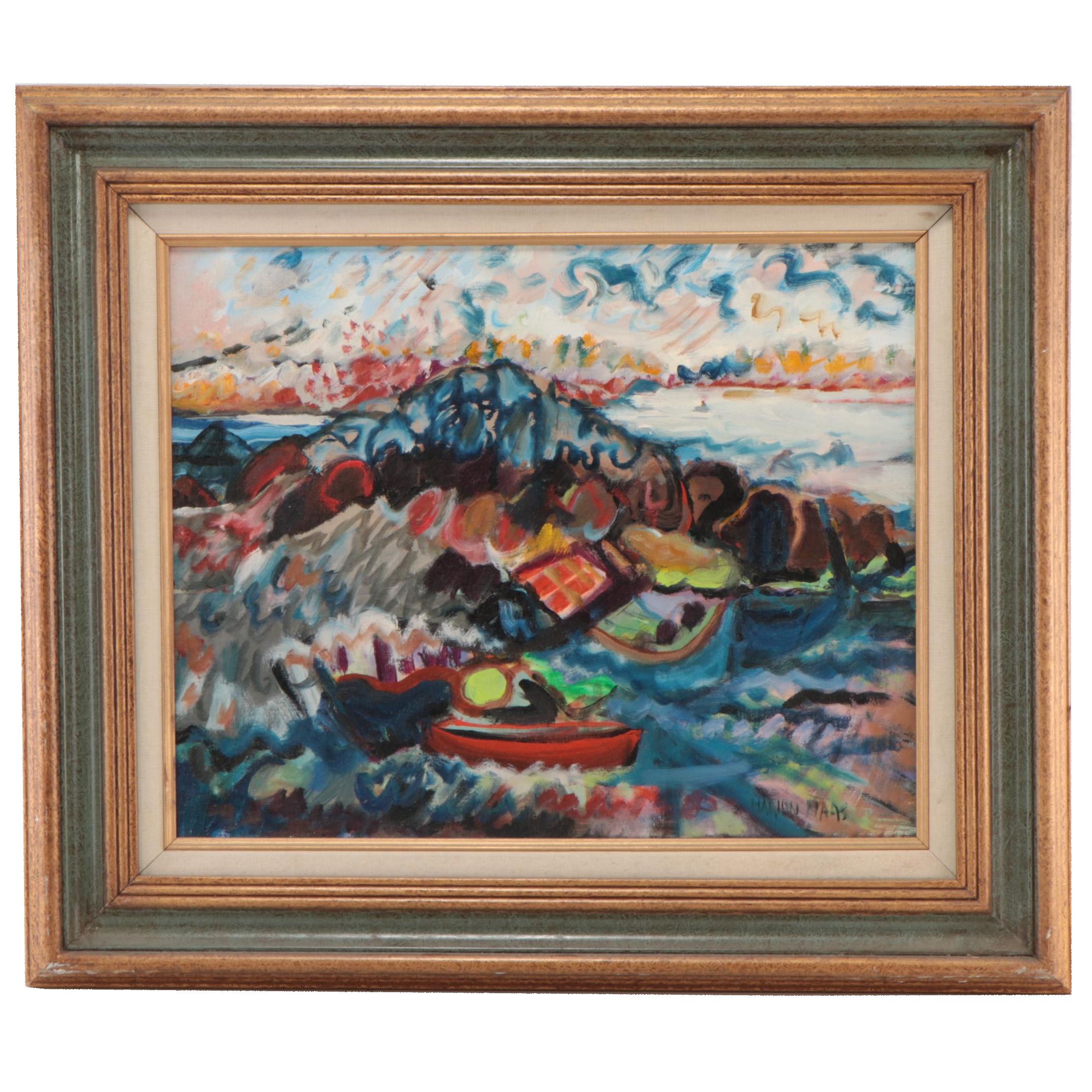 Marion Maas Abstract Landscape Oil Painting