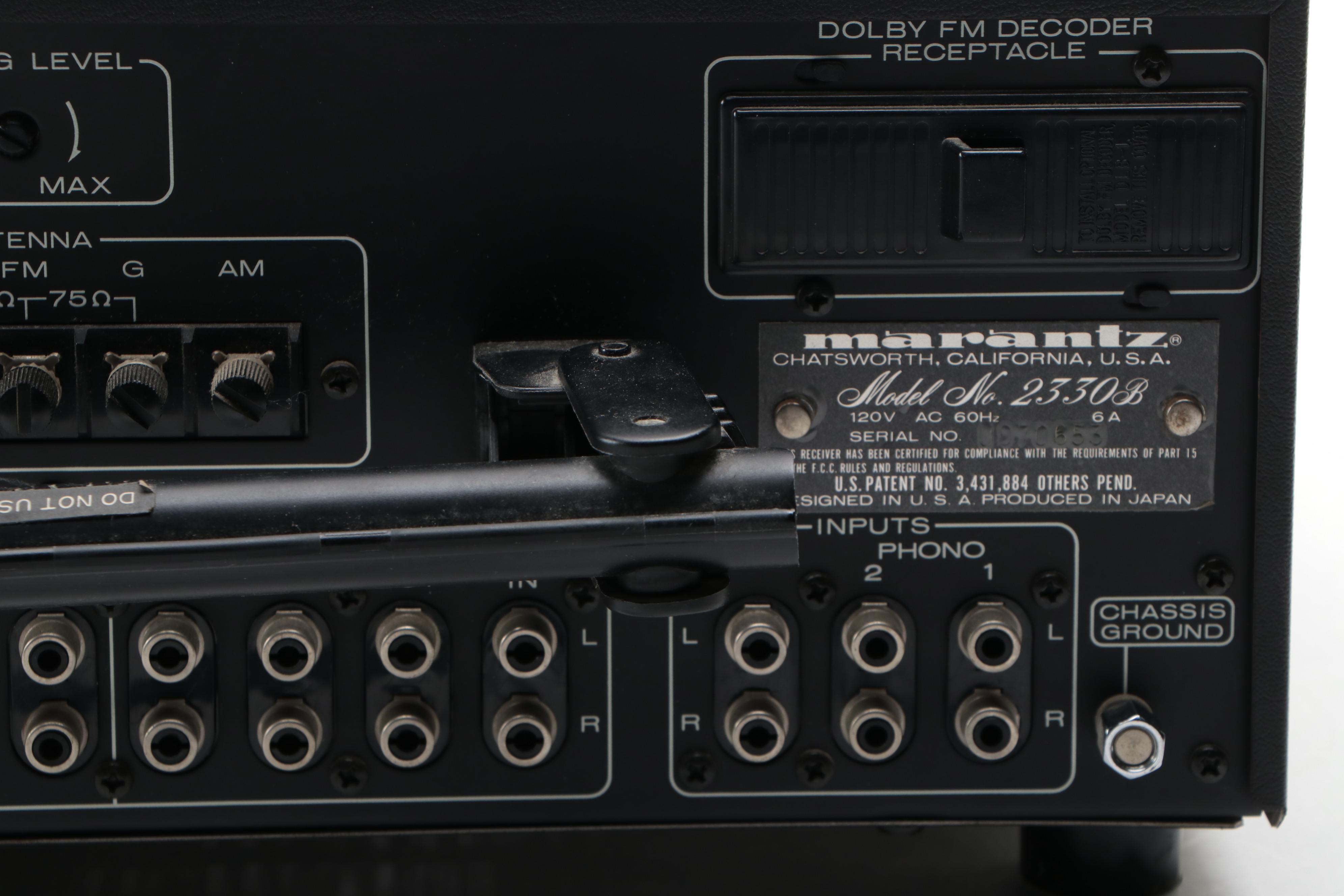 Marantz Model 2330B Solid State Stereophonic Receiver, Late 20th Century