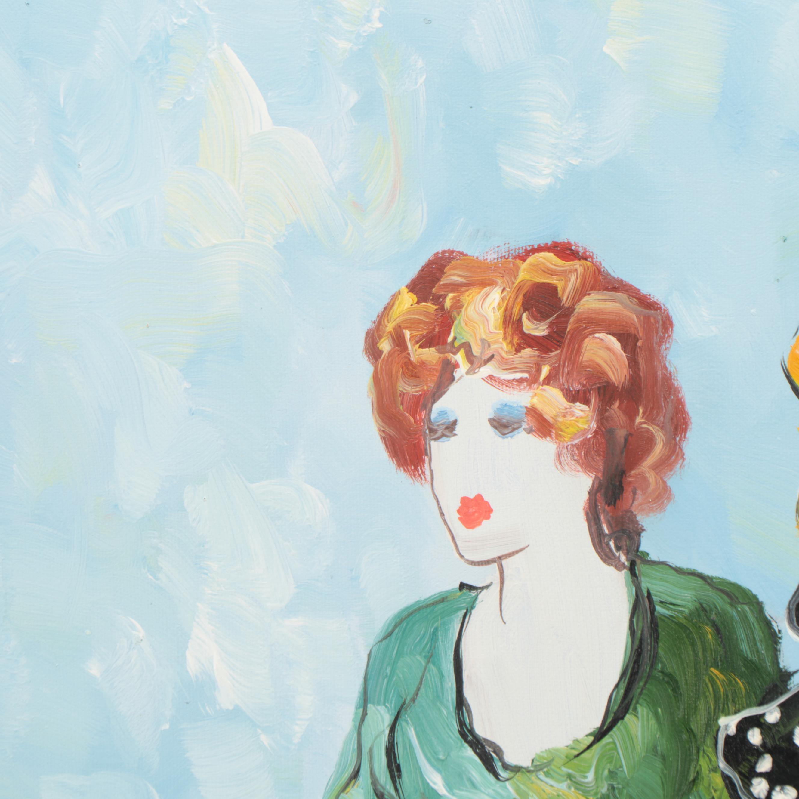 T. Denver Oil Painting of Women