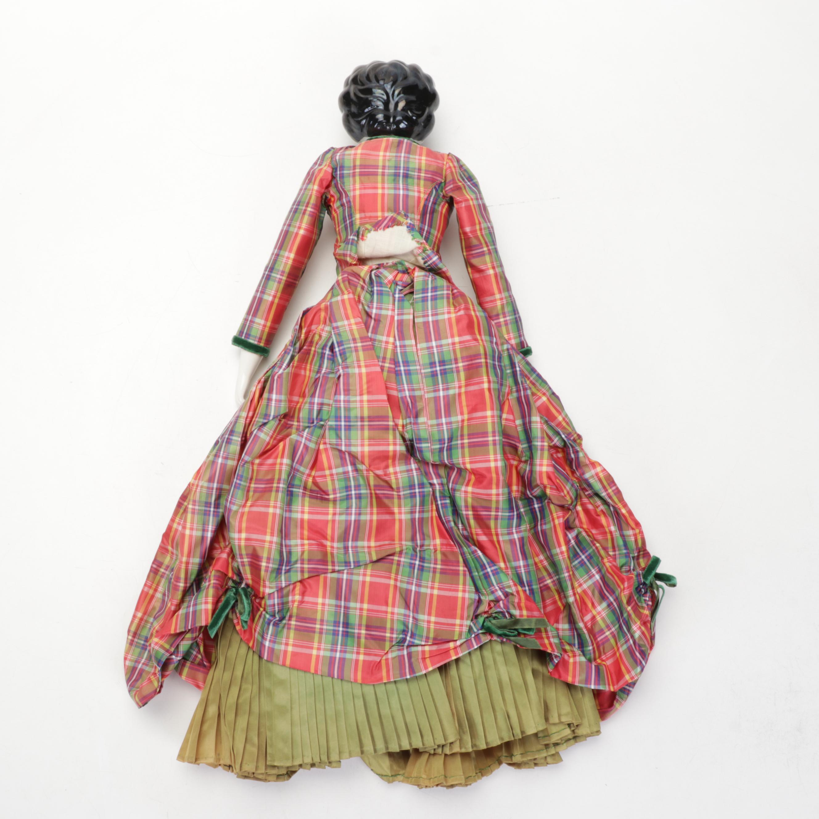 Porcelain China Head Dolls Featuring "Low Brow" and "Flat Top"