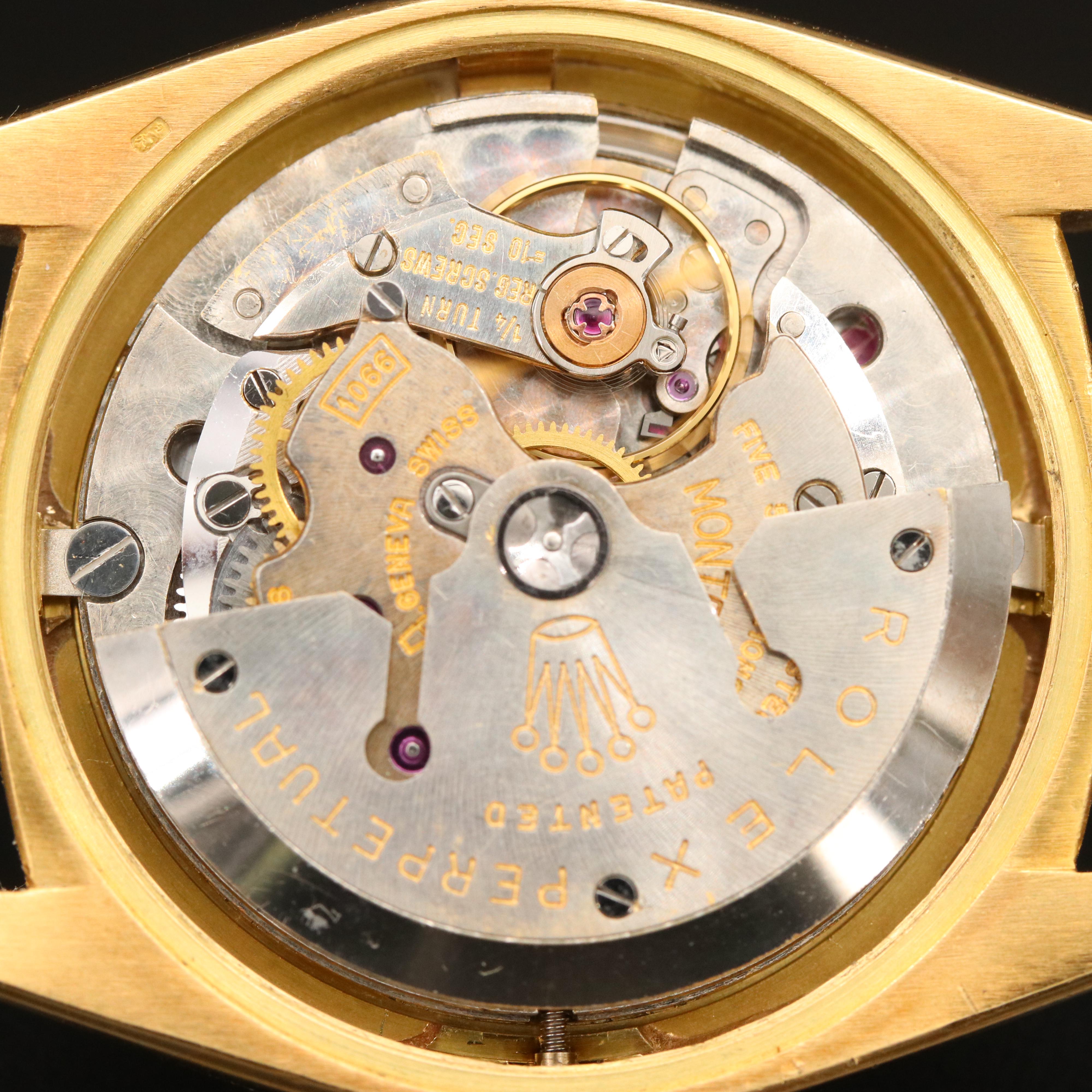 1966 Rolex Oyster Perpetual Datejust 18K Watch