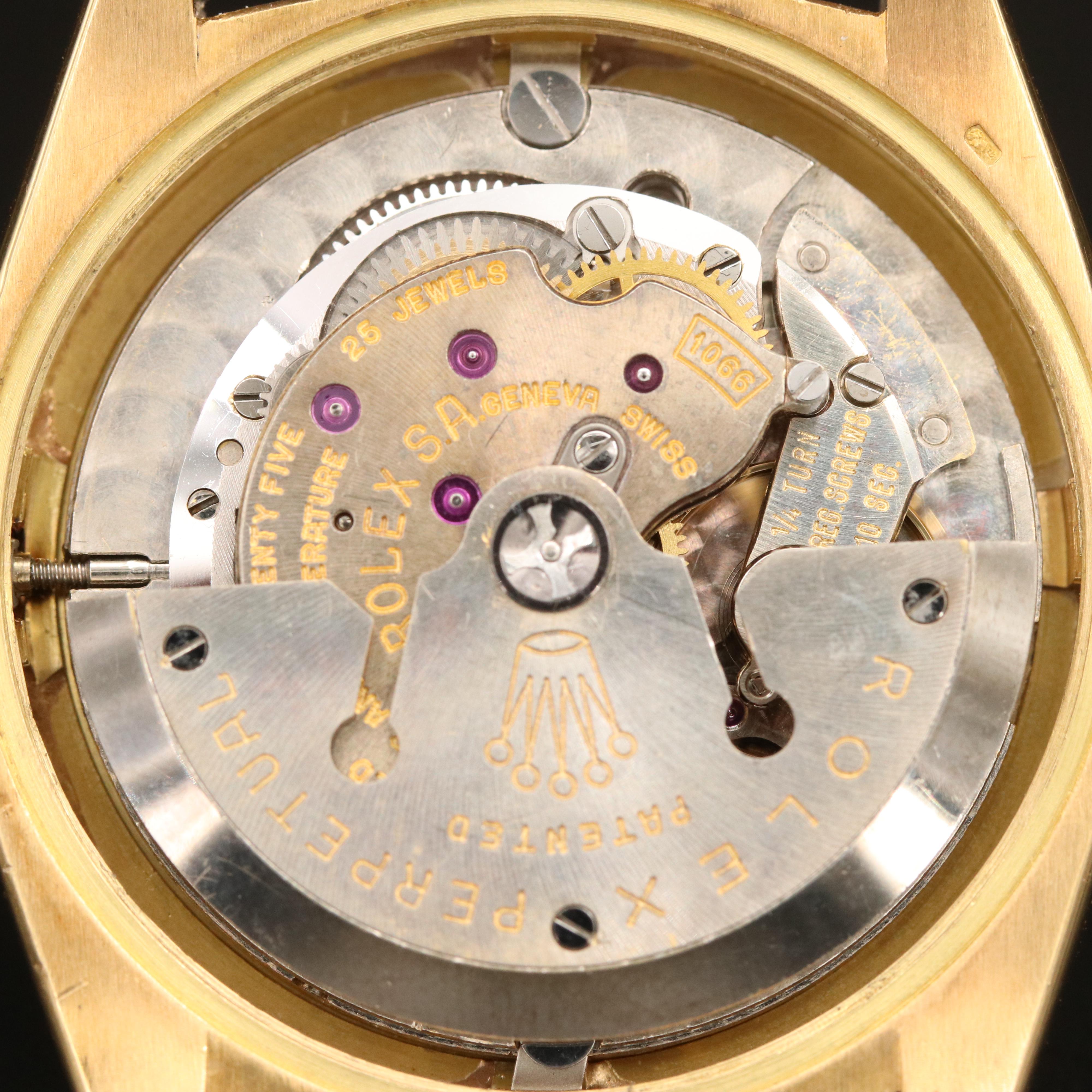 1966 Rolex Oyster Perpetual Datejust 18K Watch