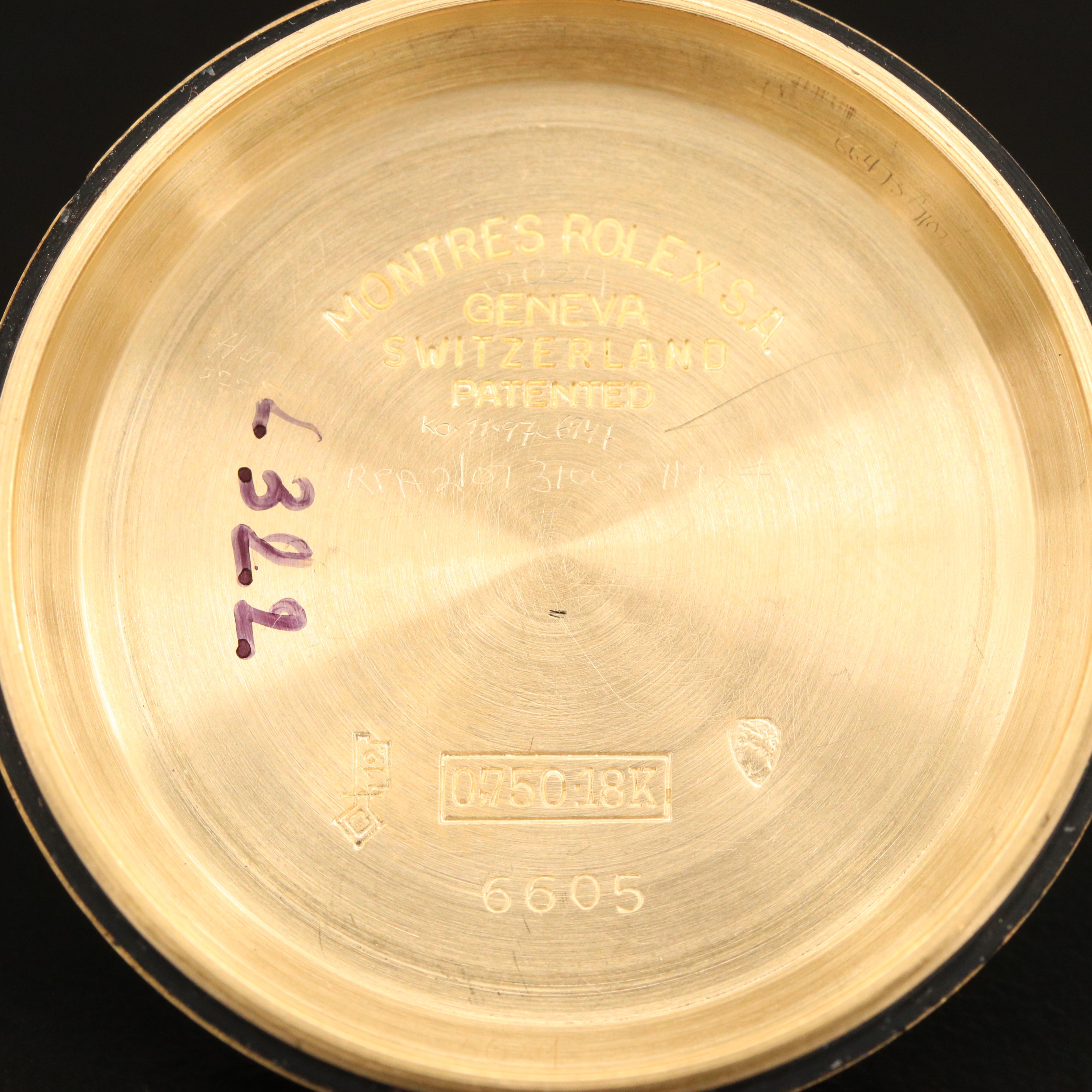 1966 Rolex Oyster Perpetual Datejust 18K Watch