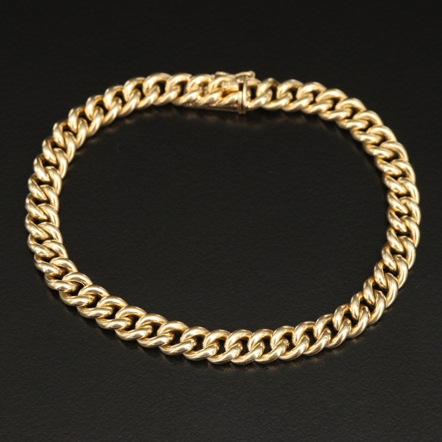 14K Curb Chain Bracelet