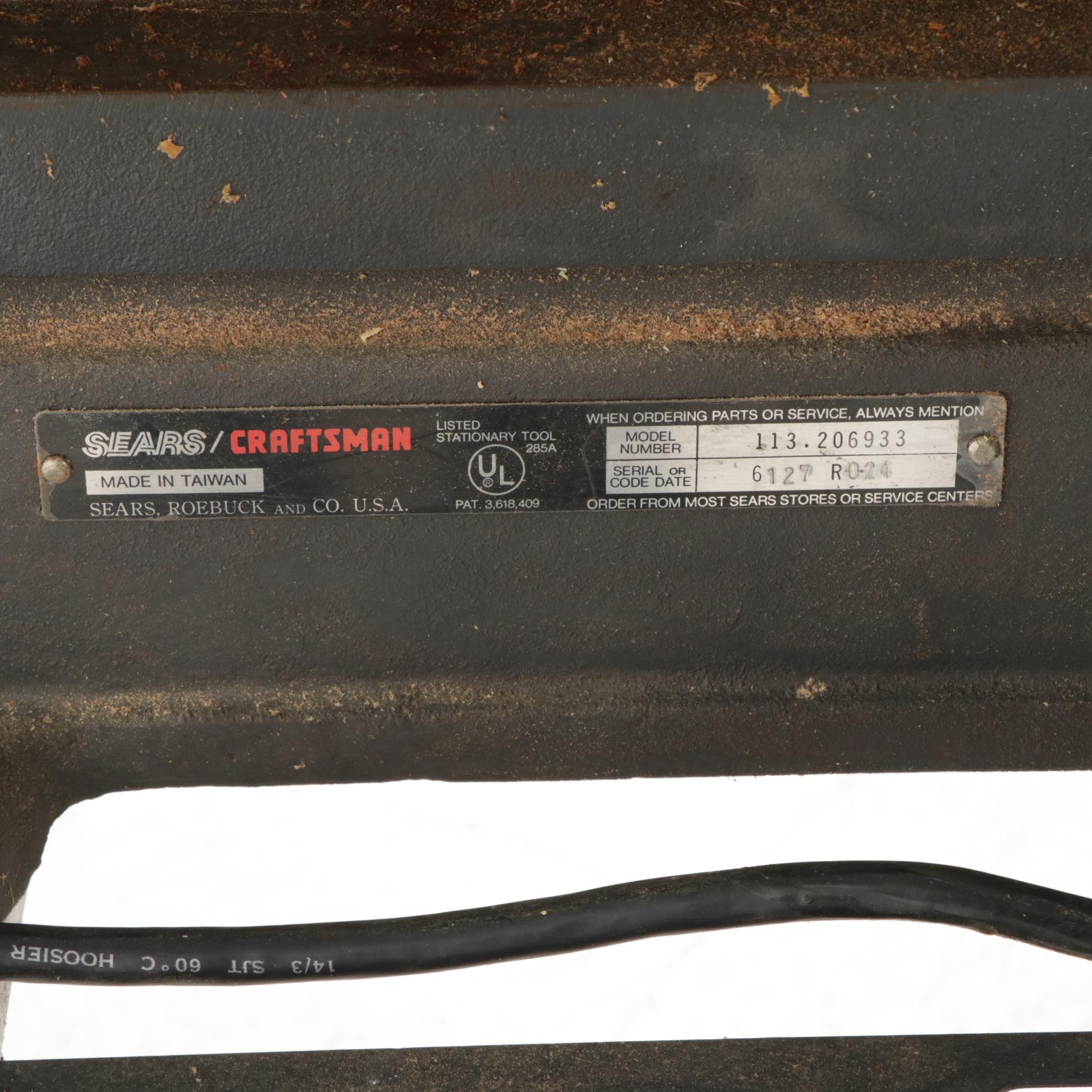 Sears Craftsman 6 1/8" Jointer/Plainer with Metal Stand