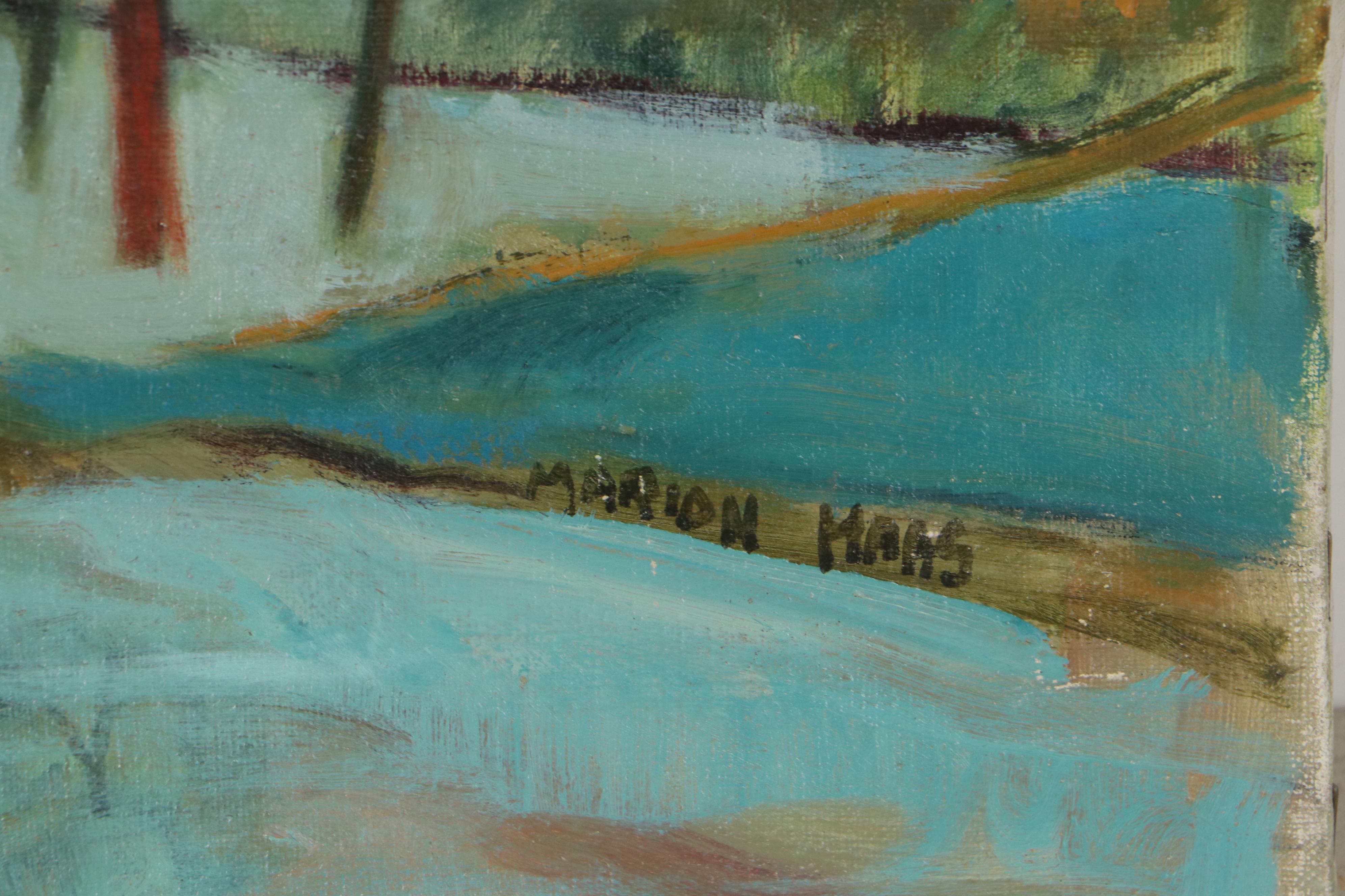 Marion Maas Landscape Oil Painting "On the Thruway"