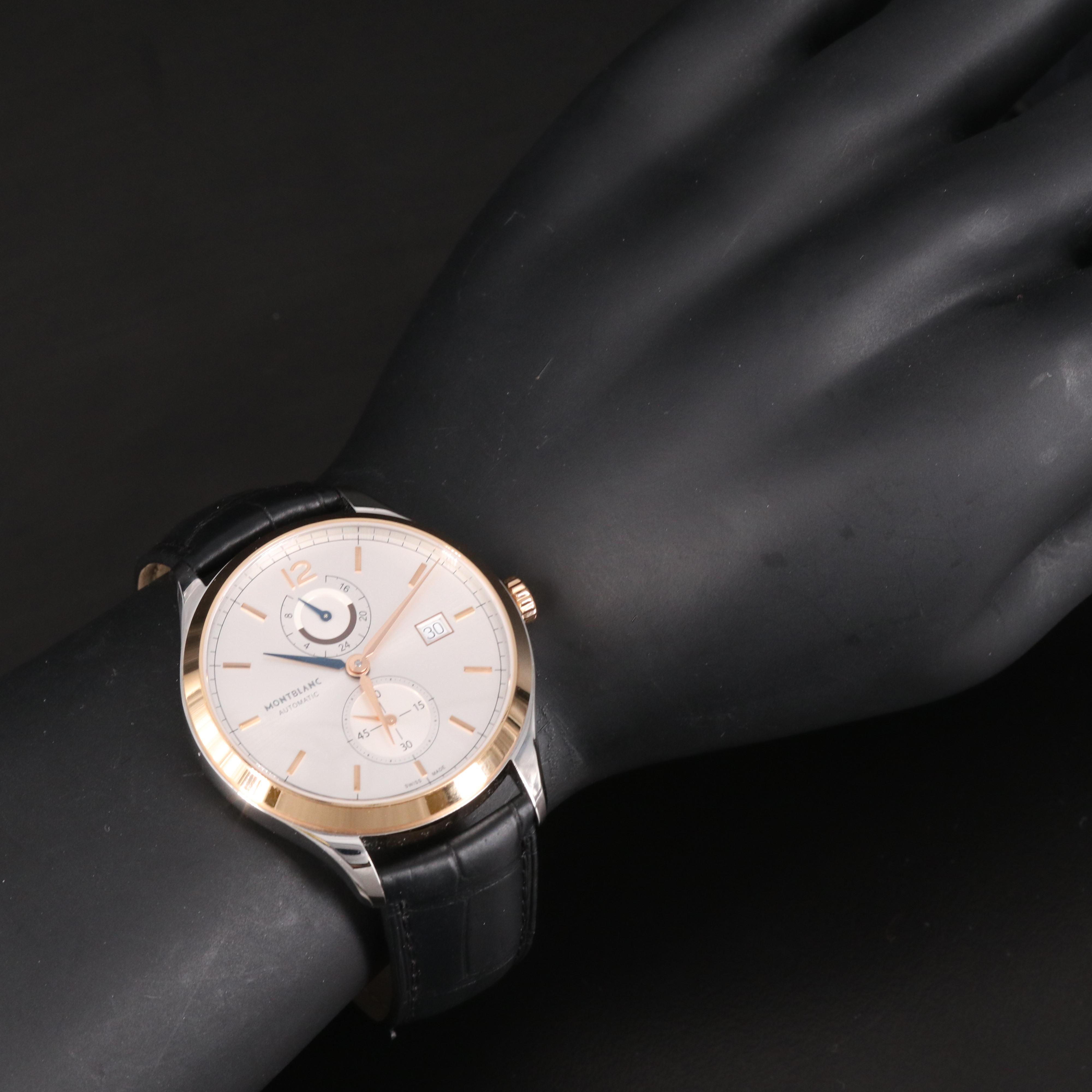 Montblanc Heritage Dual Time 18k Gold and Stainless Steel Automatic Watch