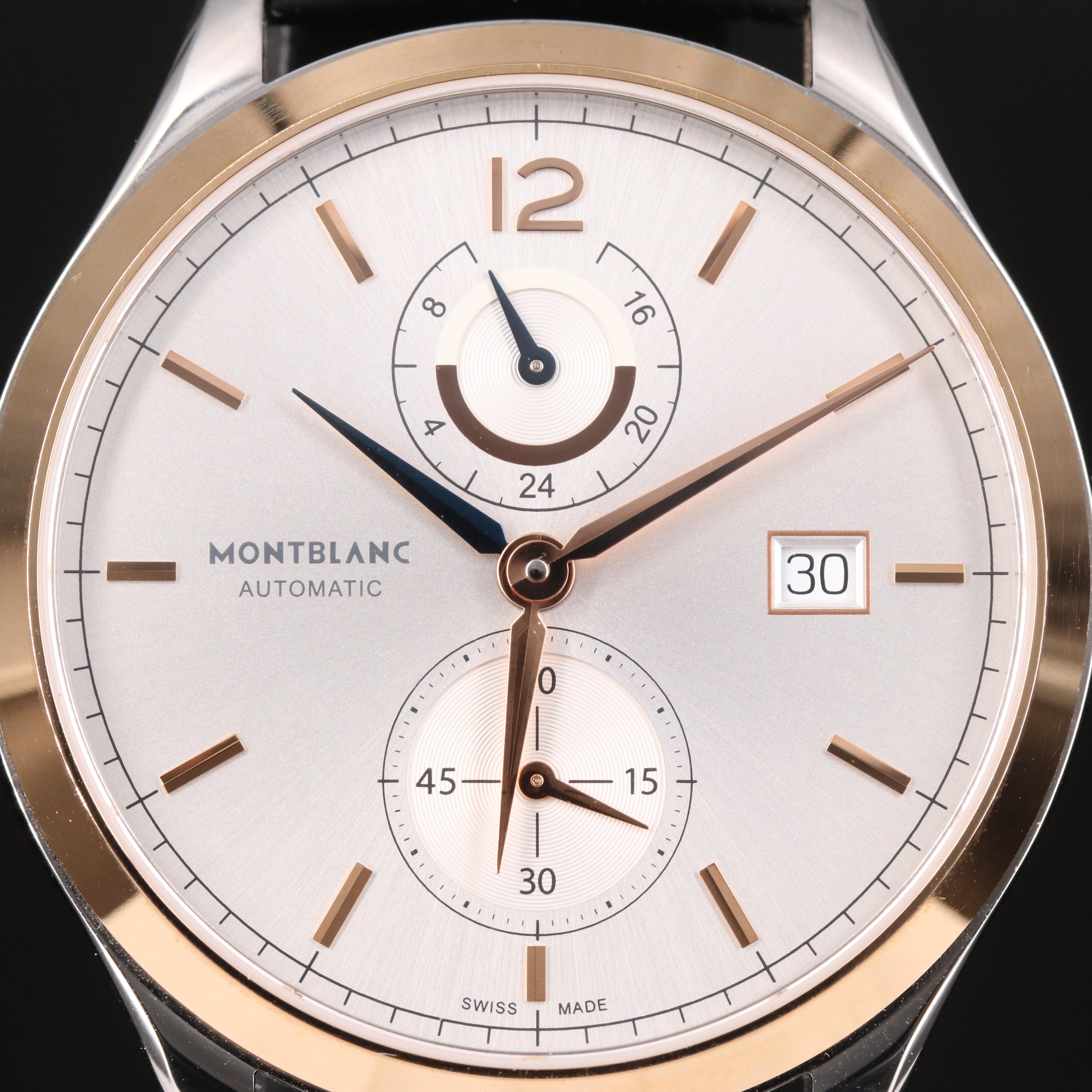Montblanc Heritage Dual Time 18k Gold and Stainless Steel Automatic Watch