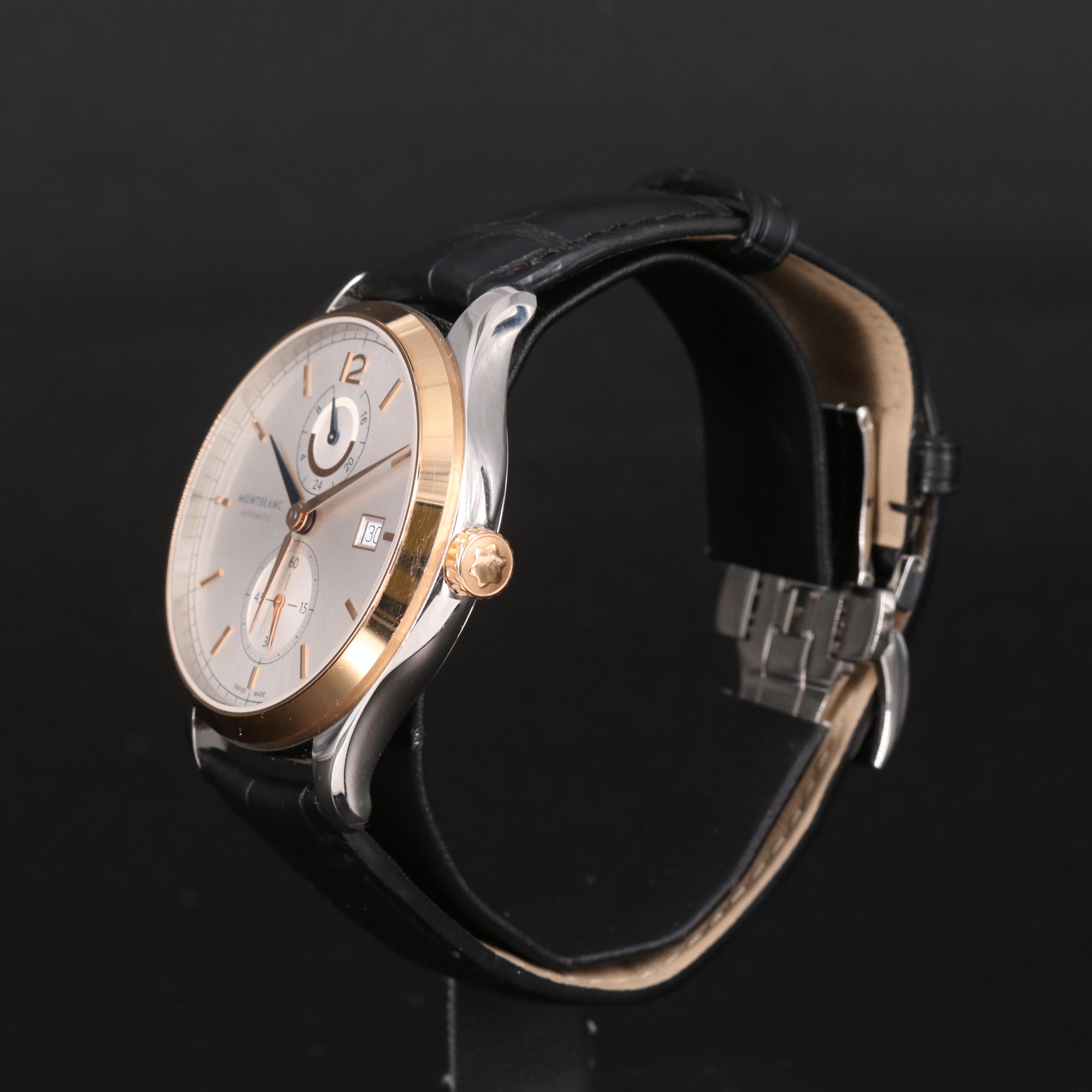 Montblanc Heritage Dual Time 18k Gold and Stainless Steel Automatic Watch