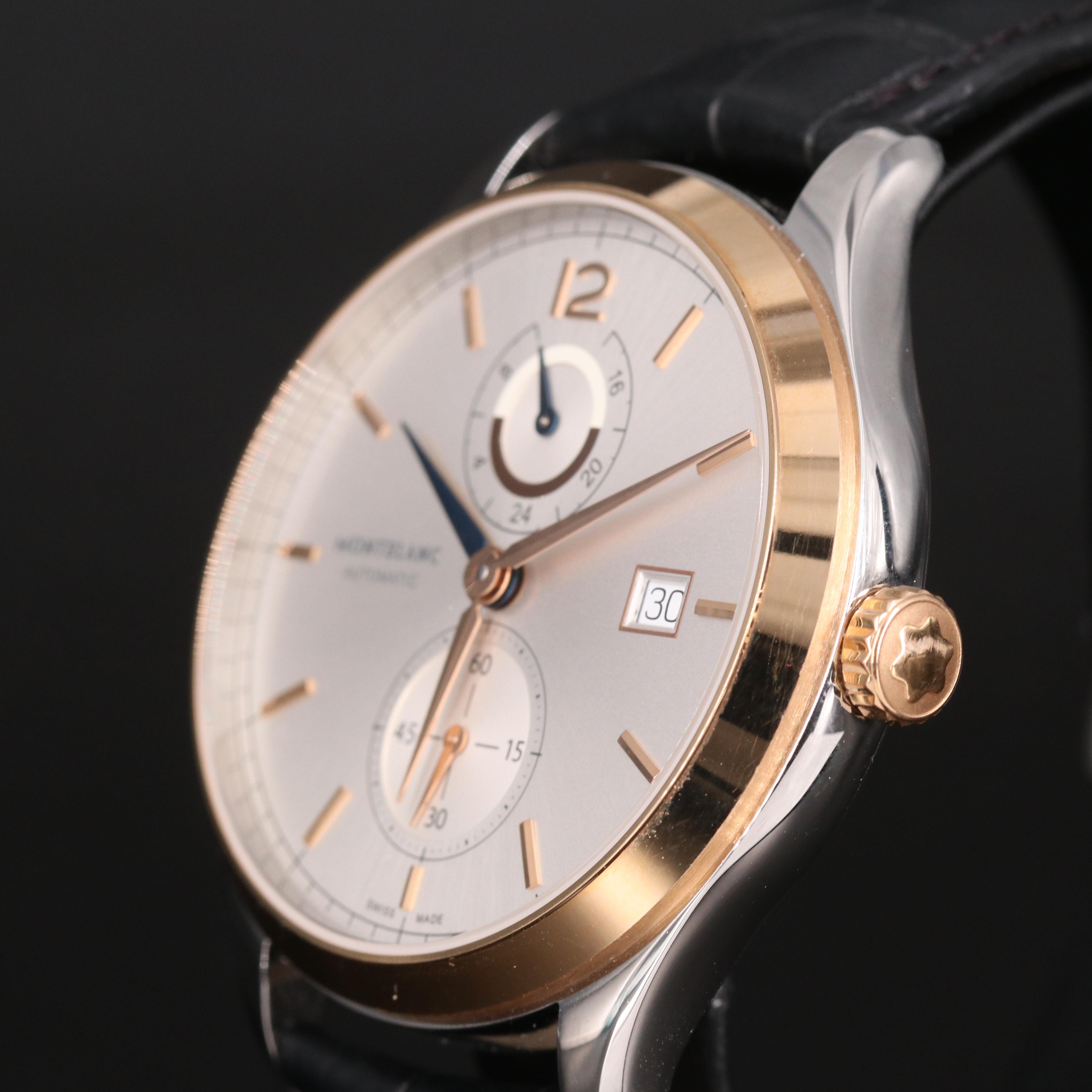 Montblanc Heritage Dual Time 18k Gold and Stainless Steel Automatic Watch