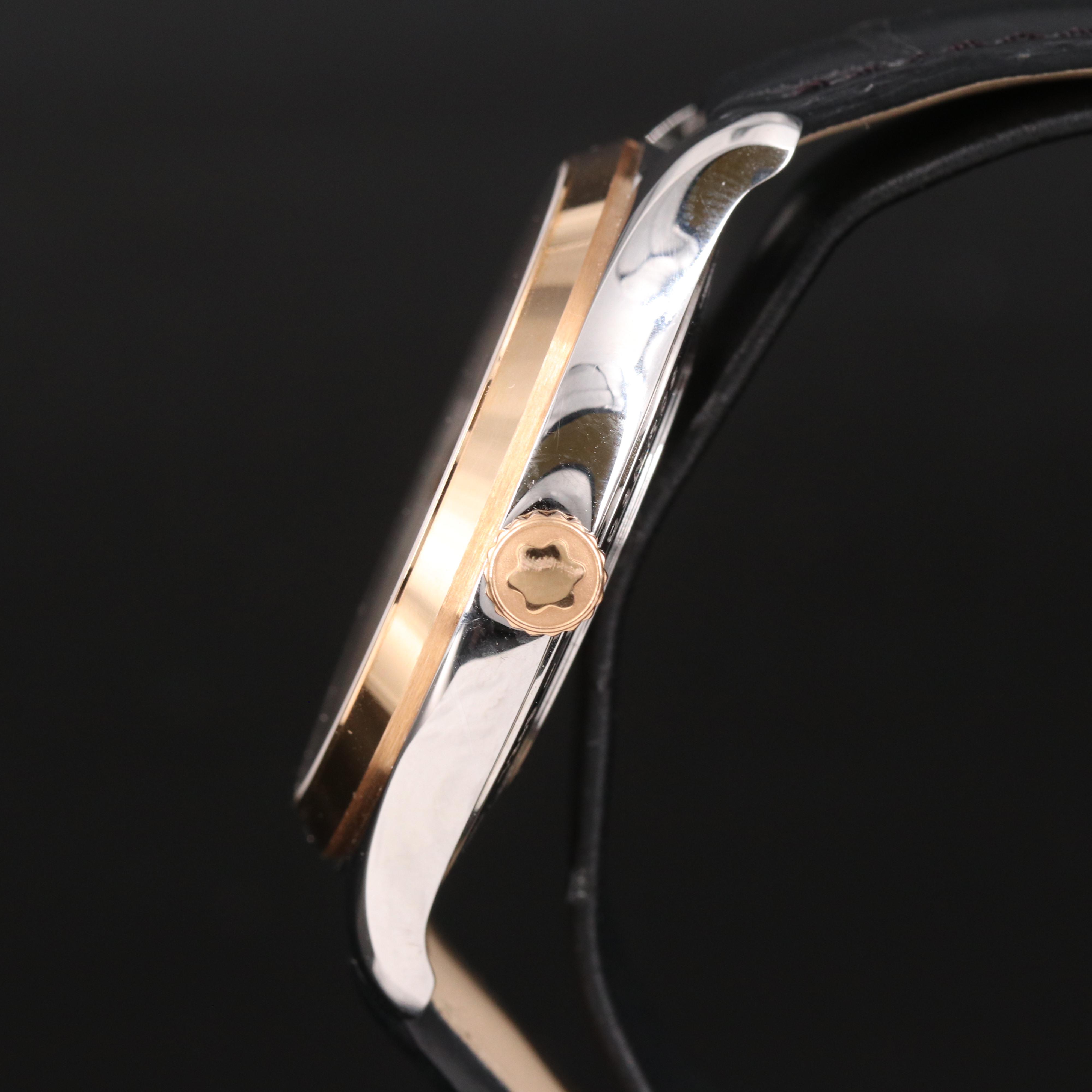 Montblanc Heritage Dual Time 18k Gold and Stainless Steel Automatic Watch