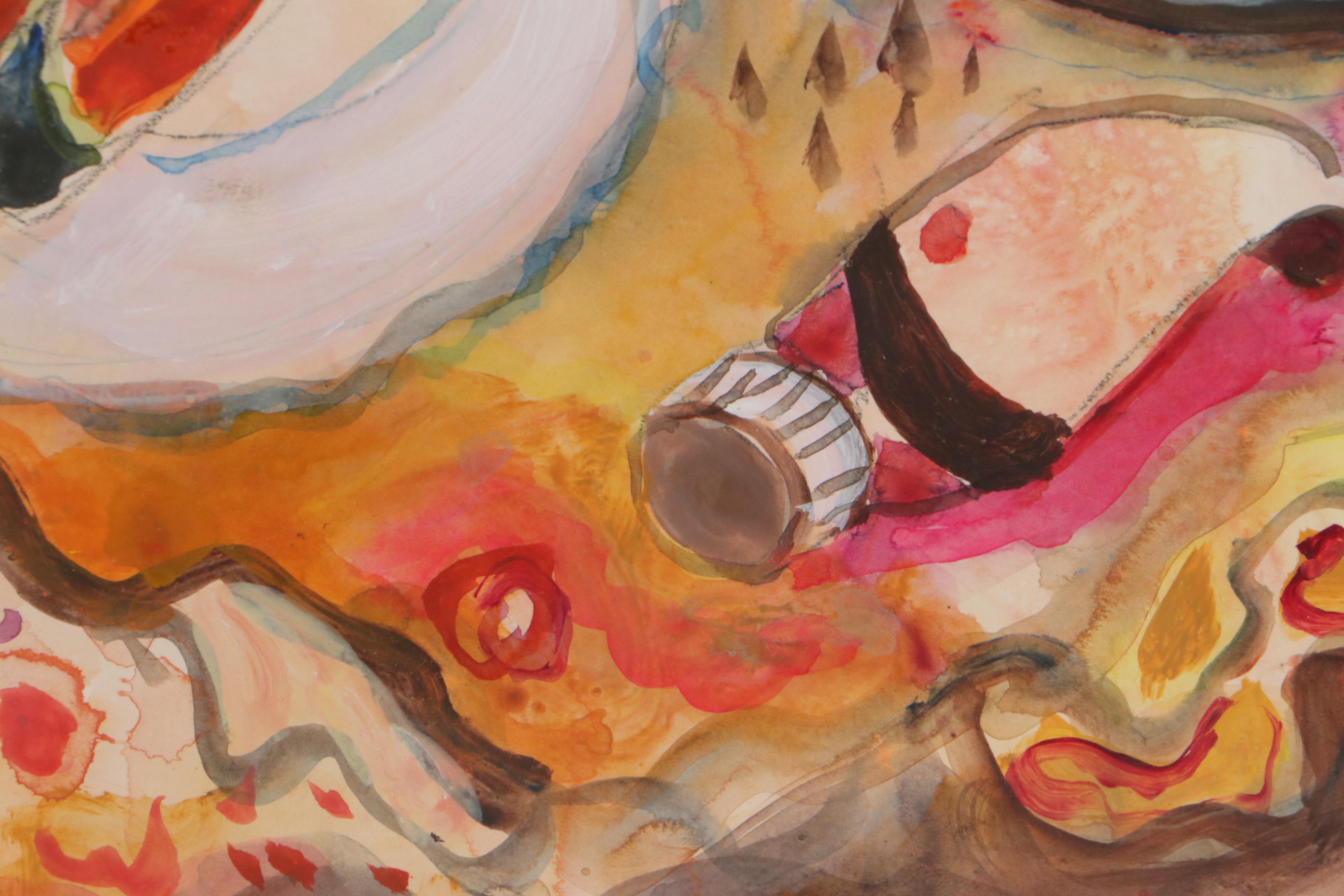 Marion Maas Abstract Watercolor Painting