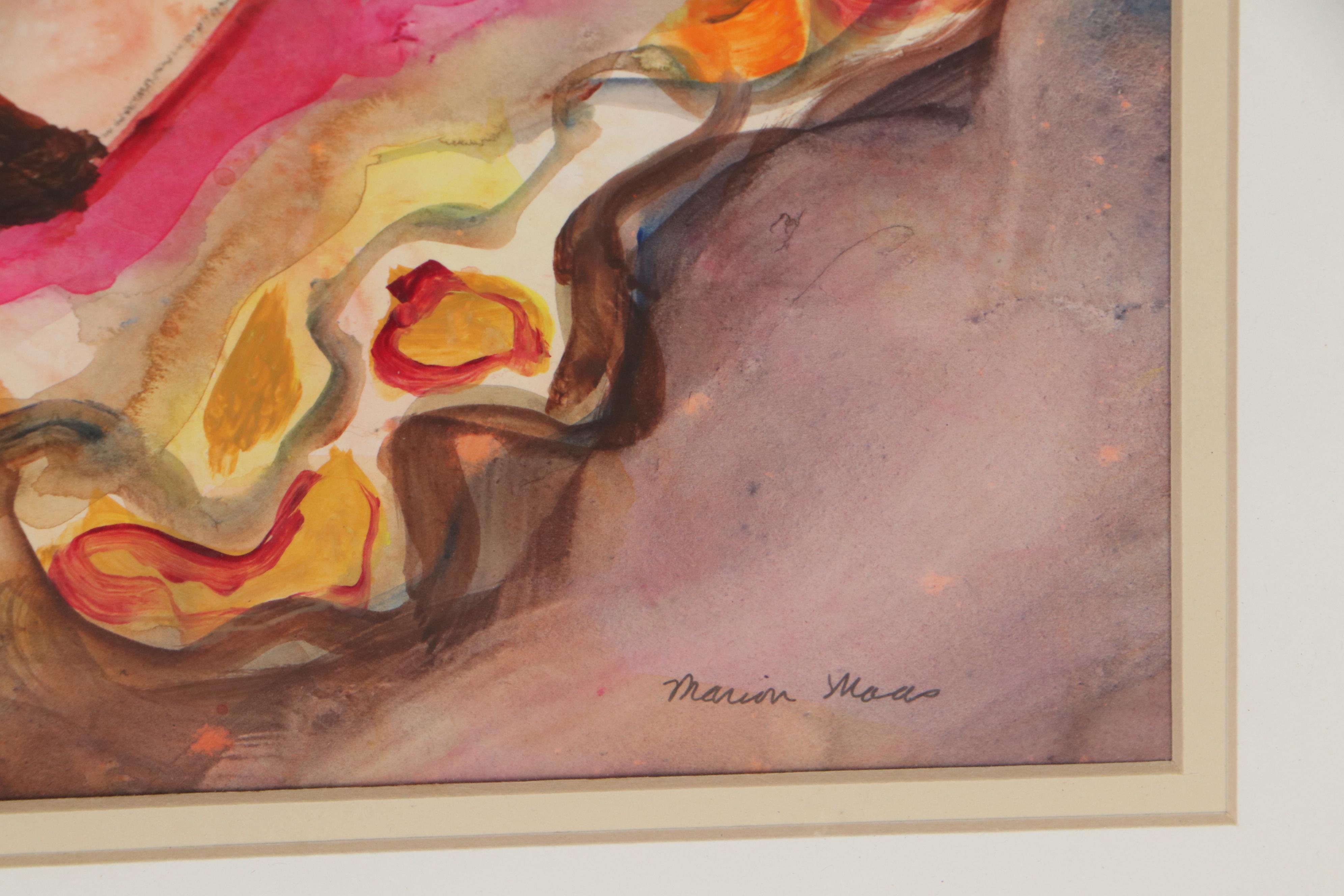 Marion Maas Abstract Watercolor Painting