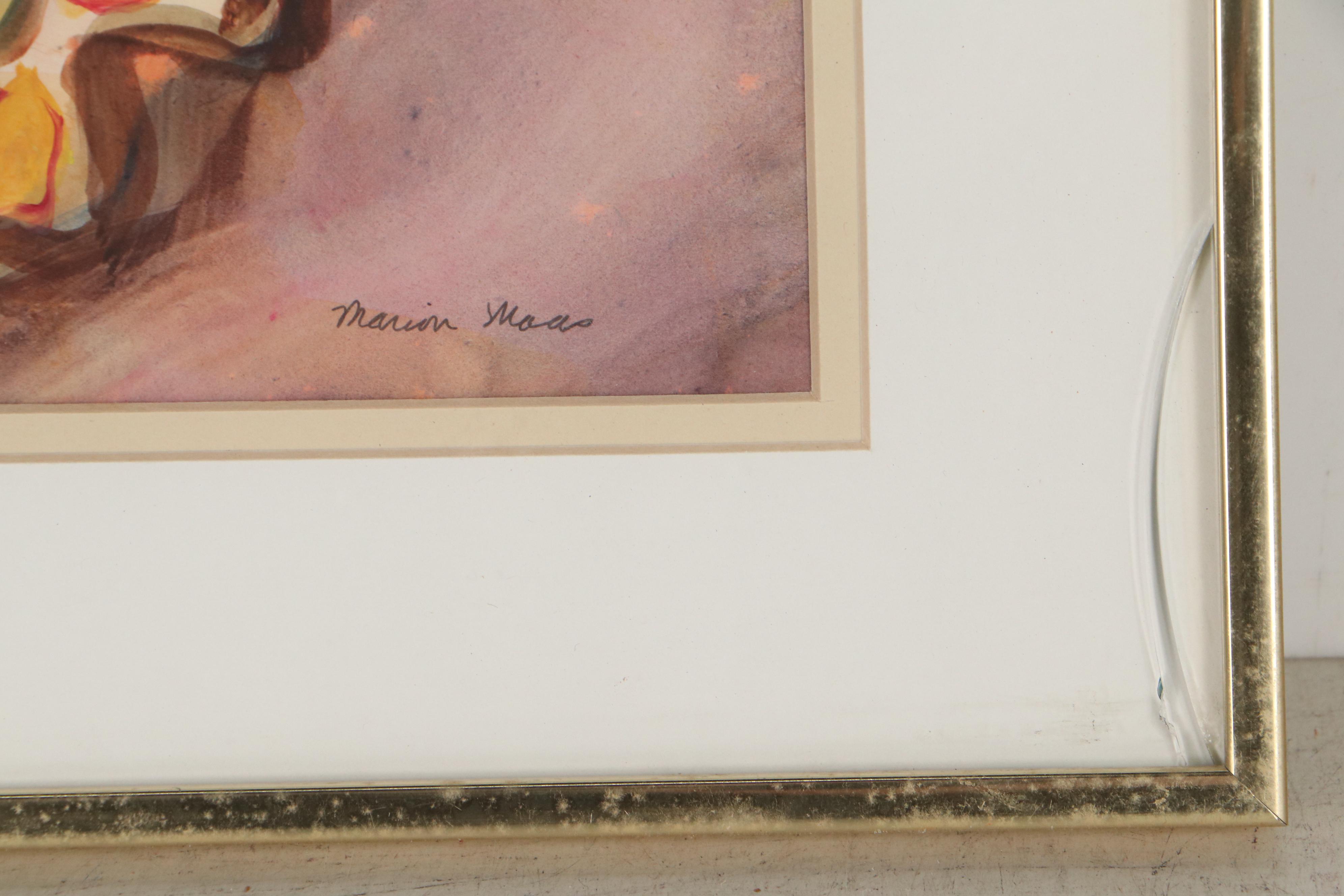 Marion Maas Abstract Watercolor Painting