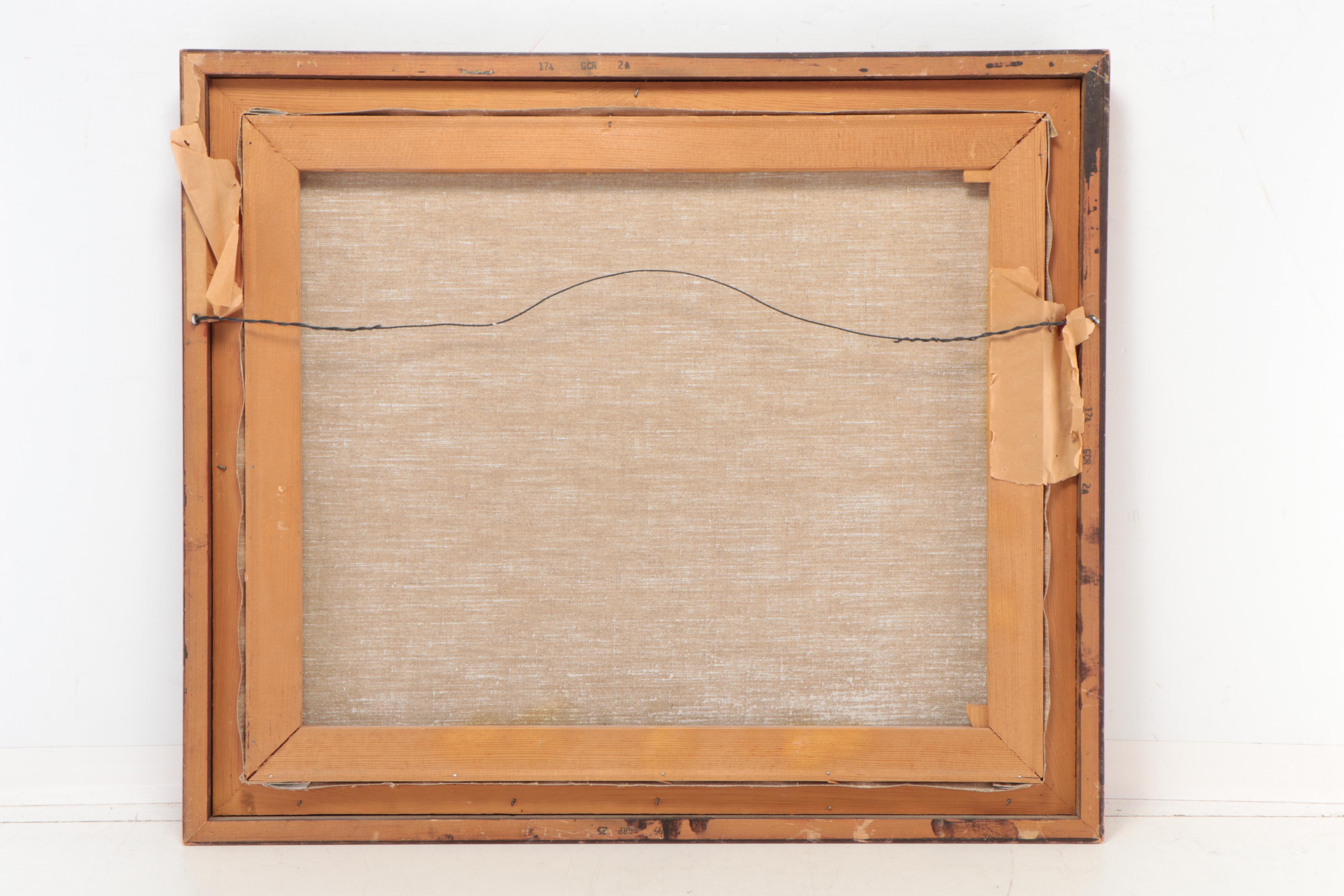 Gladys Brown Edwards Oil Painting of Seal Brown Horse, 1969