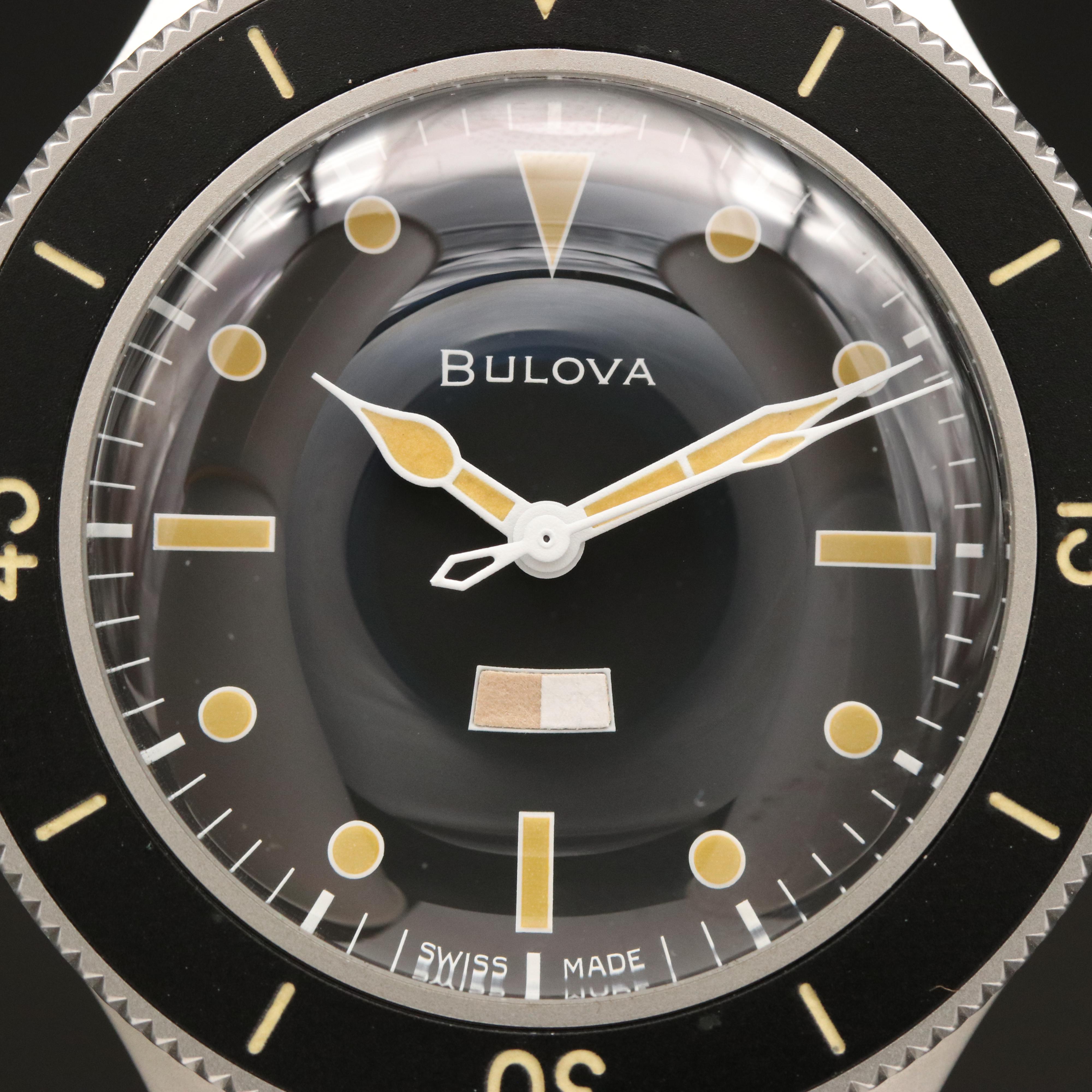 Bulova Stainless Steel Limited Edition Military Dive Watch