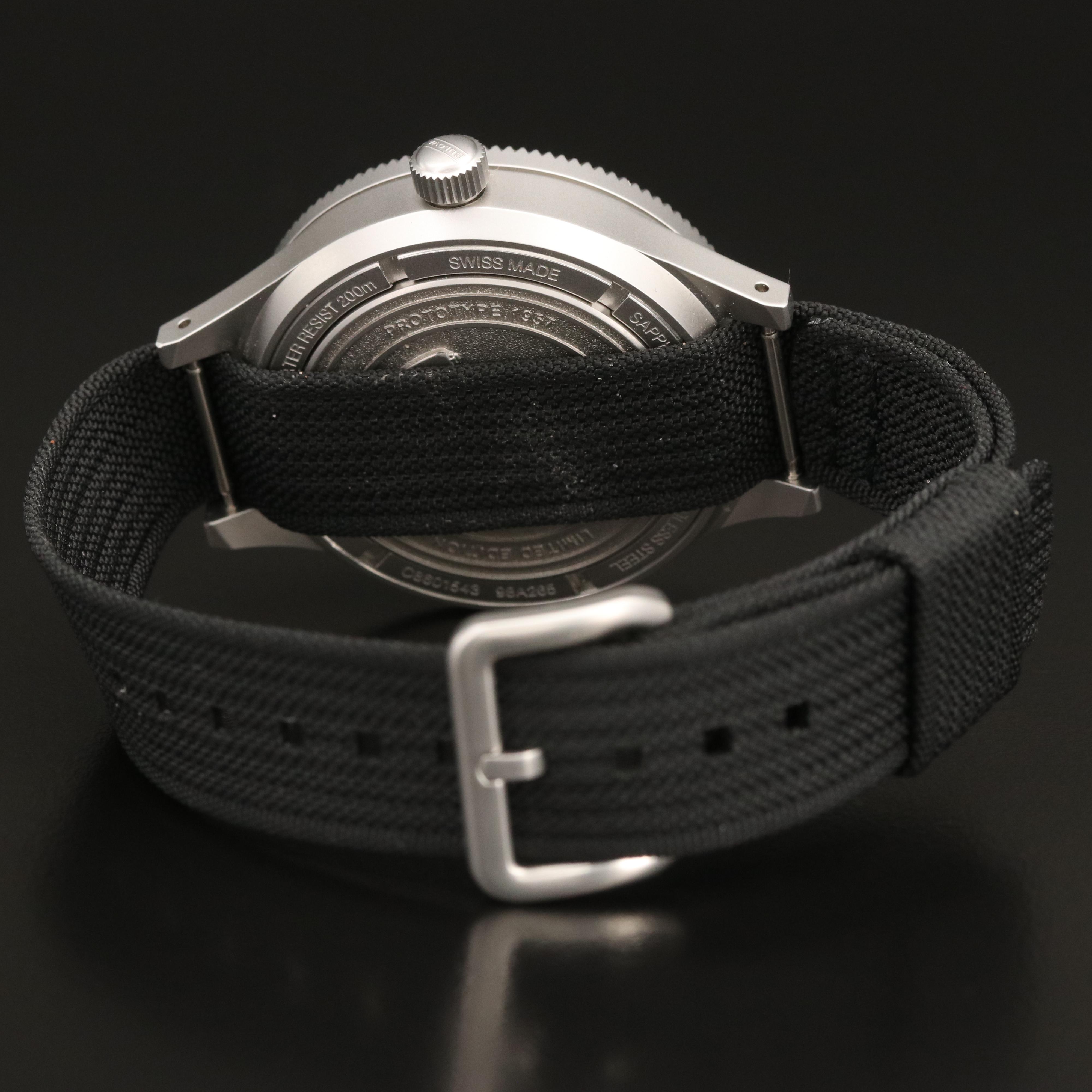 Bulova Stainless Steel Limited Edition Military Dive Watch