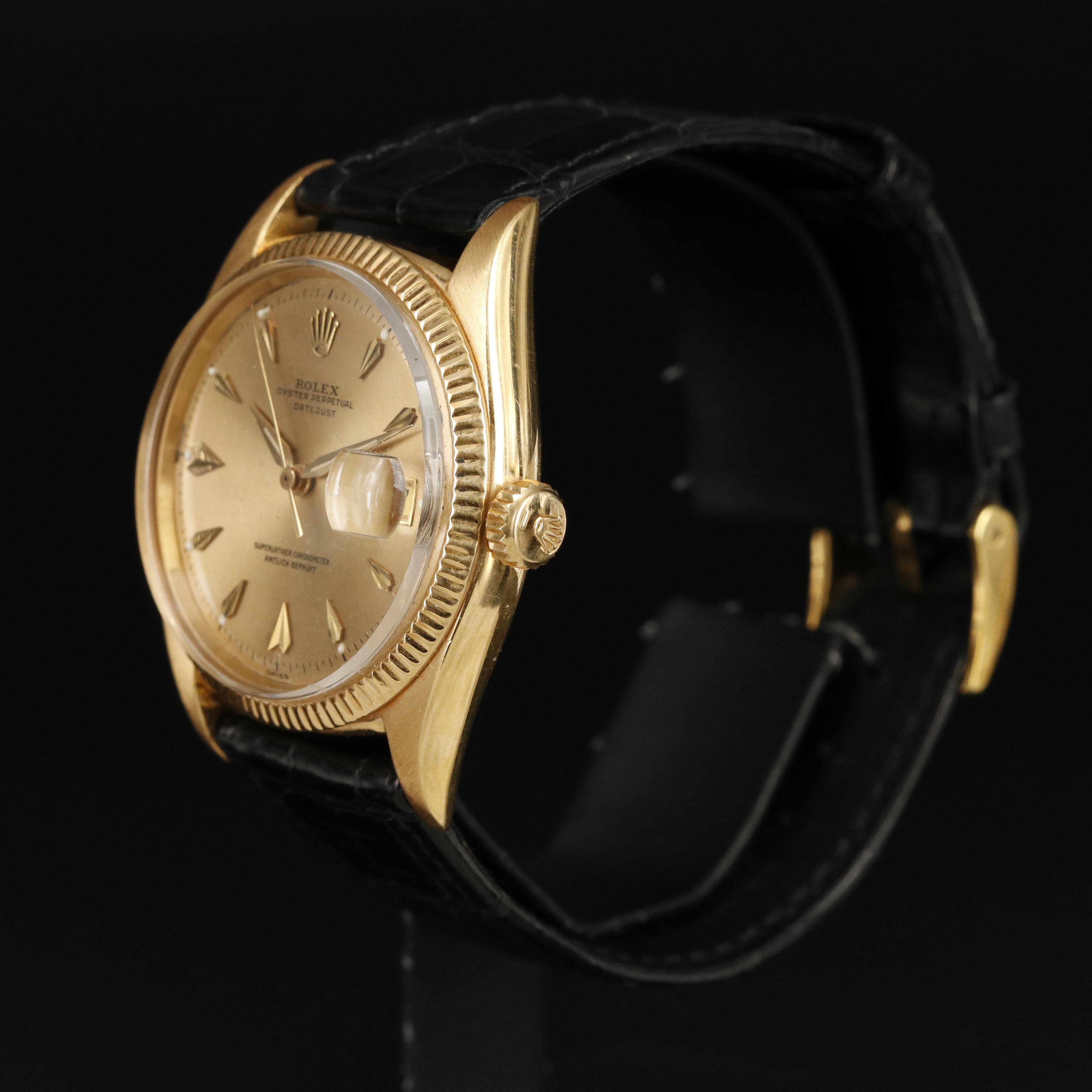 1966 Rolex Oyster Perpetual Datejust 18K Watch