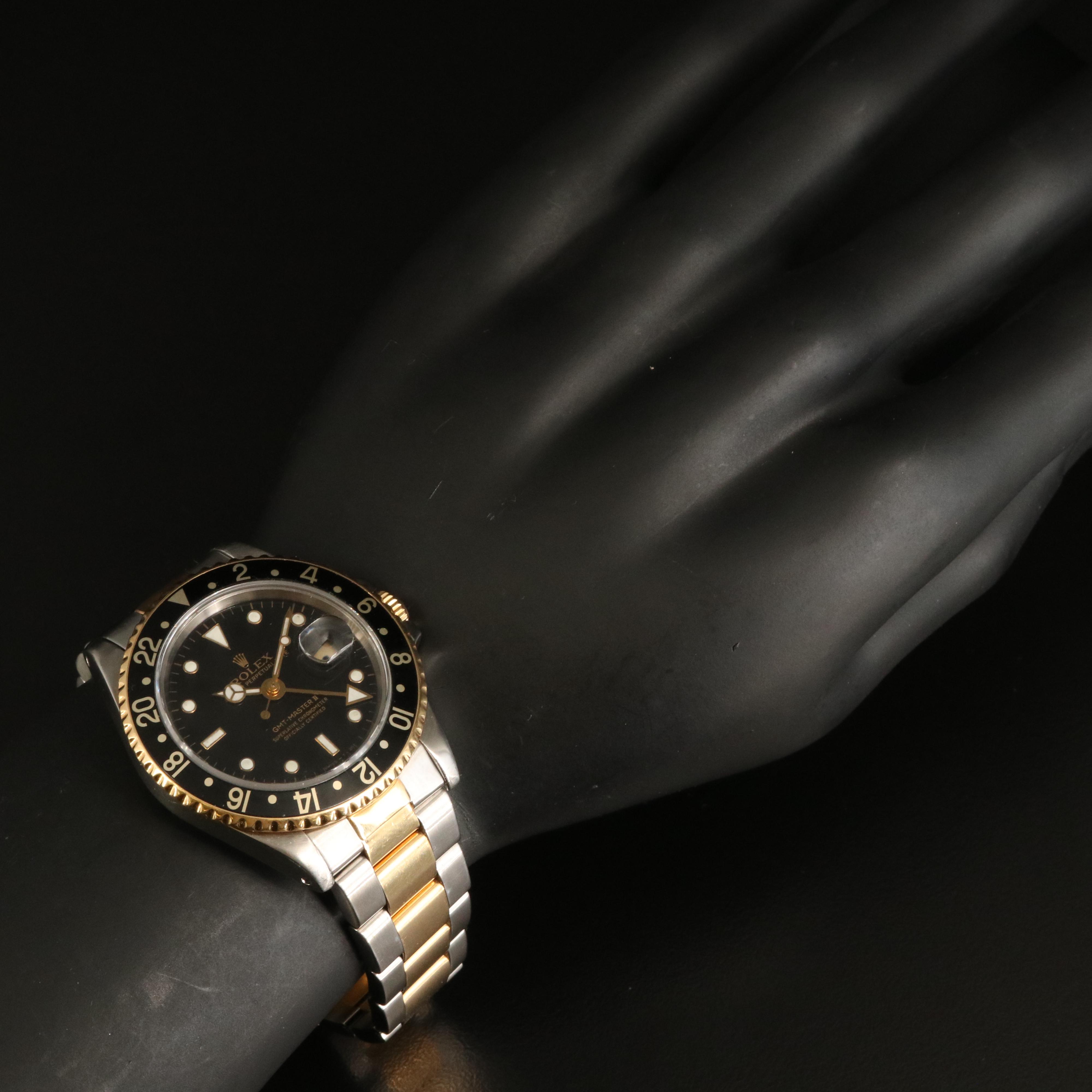 1991 Rolex GMT Master II 18K and Stainless Steel Watch