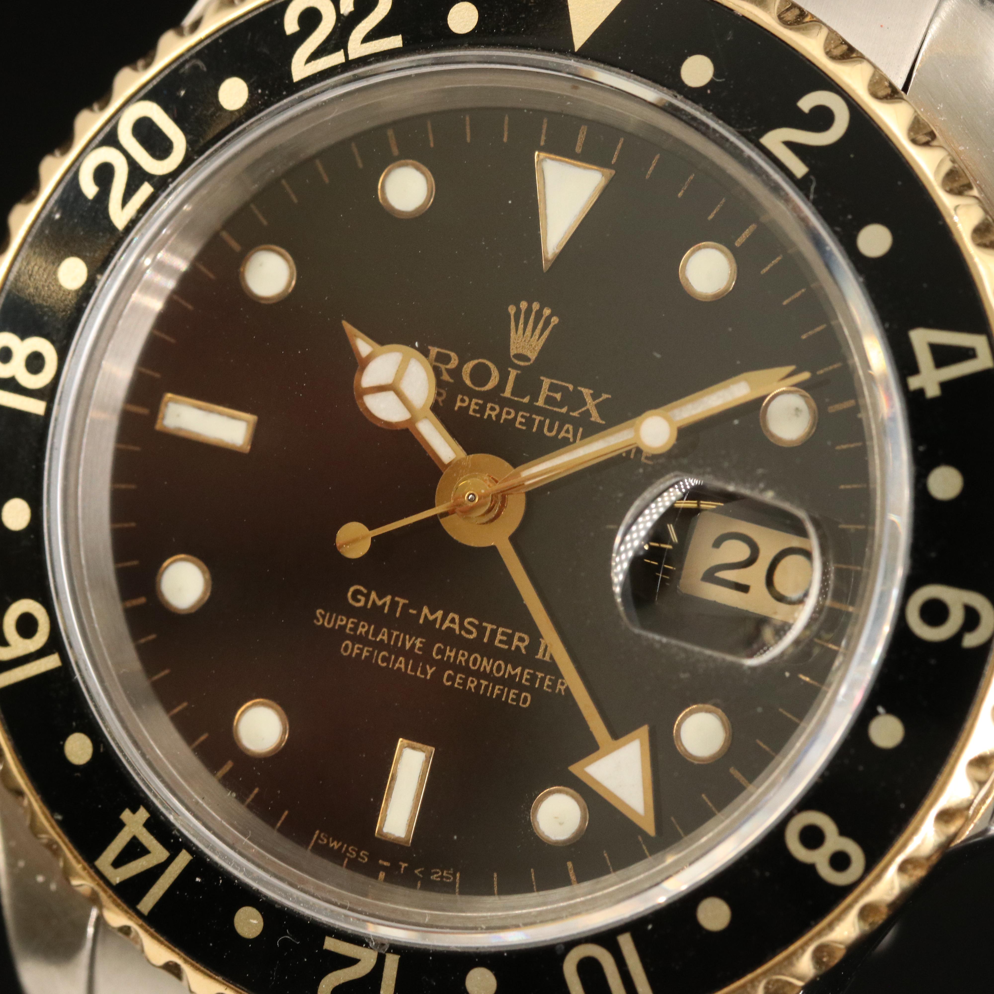 1991 Rolex GMT Master II 18K and Stainless Steel Watch