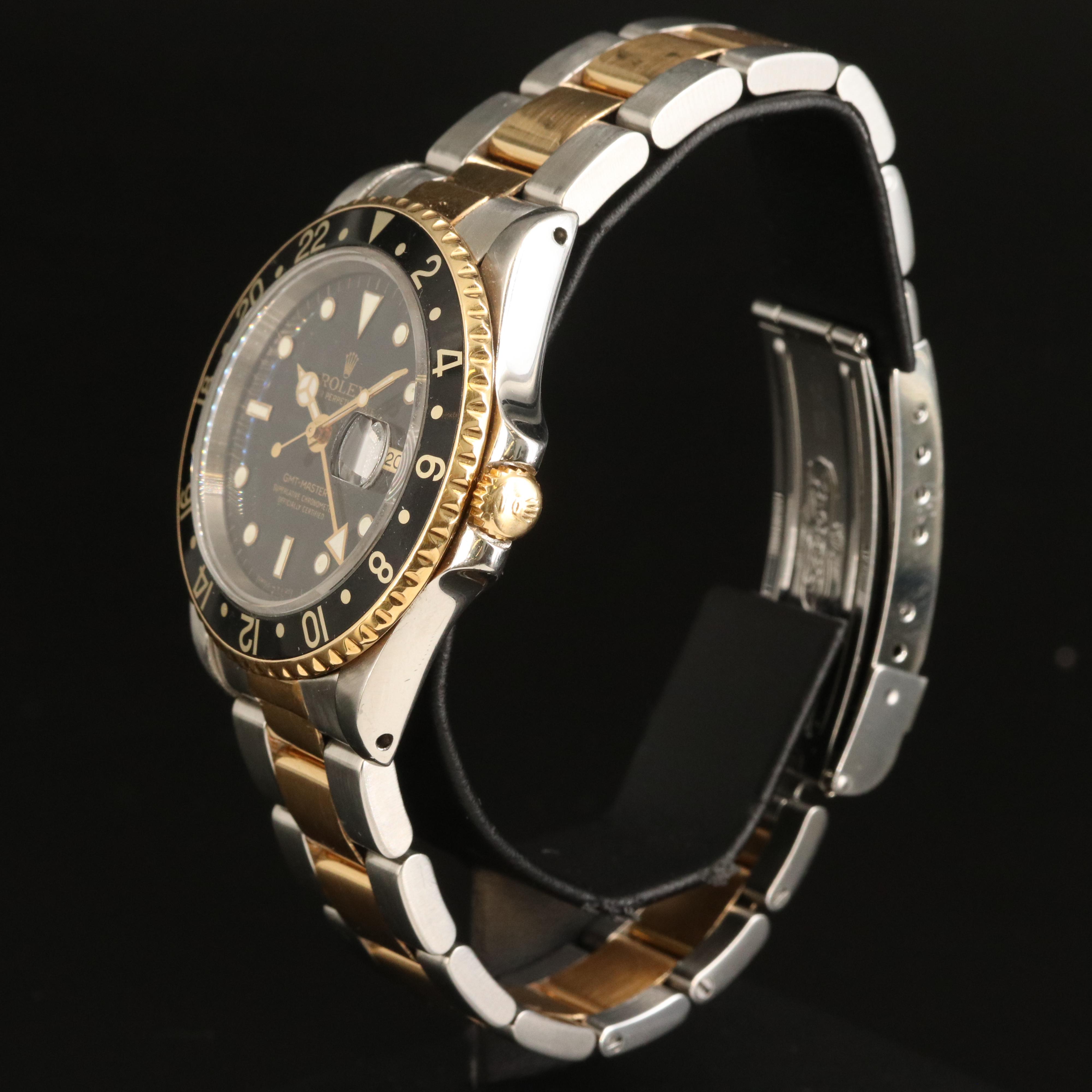 1991 Rolex GMT Master II 18K and Stainless Steel Watch